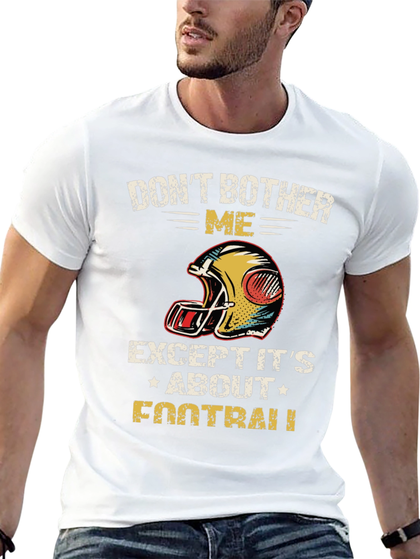 Dont Bother Me Football Graphic T-Shirt