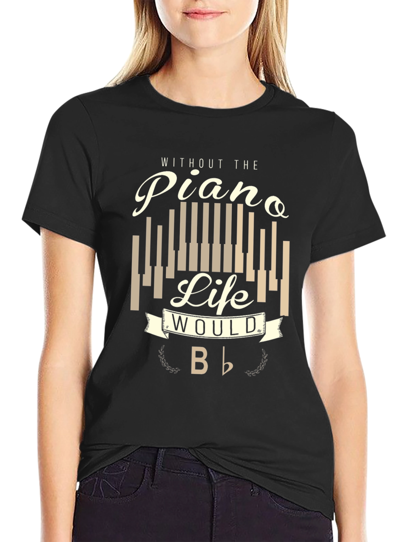 Piano Life Mens Graphic T-Shirt - Music Lover Tee