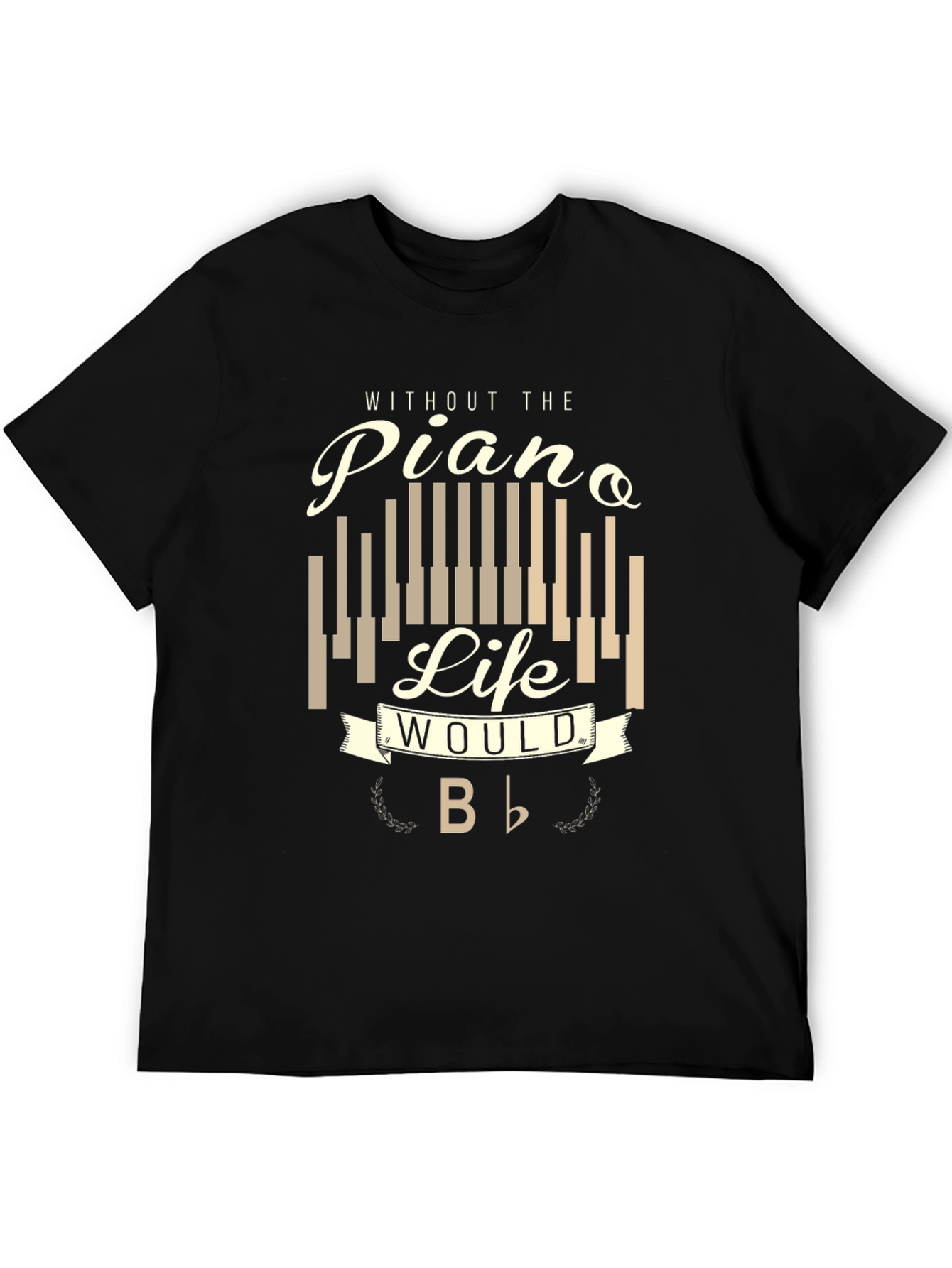 Piano Life Mens Graphic T-Shirt - Music Lover Tee