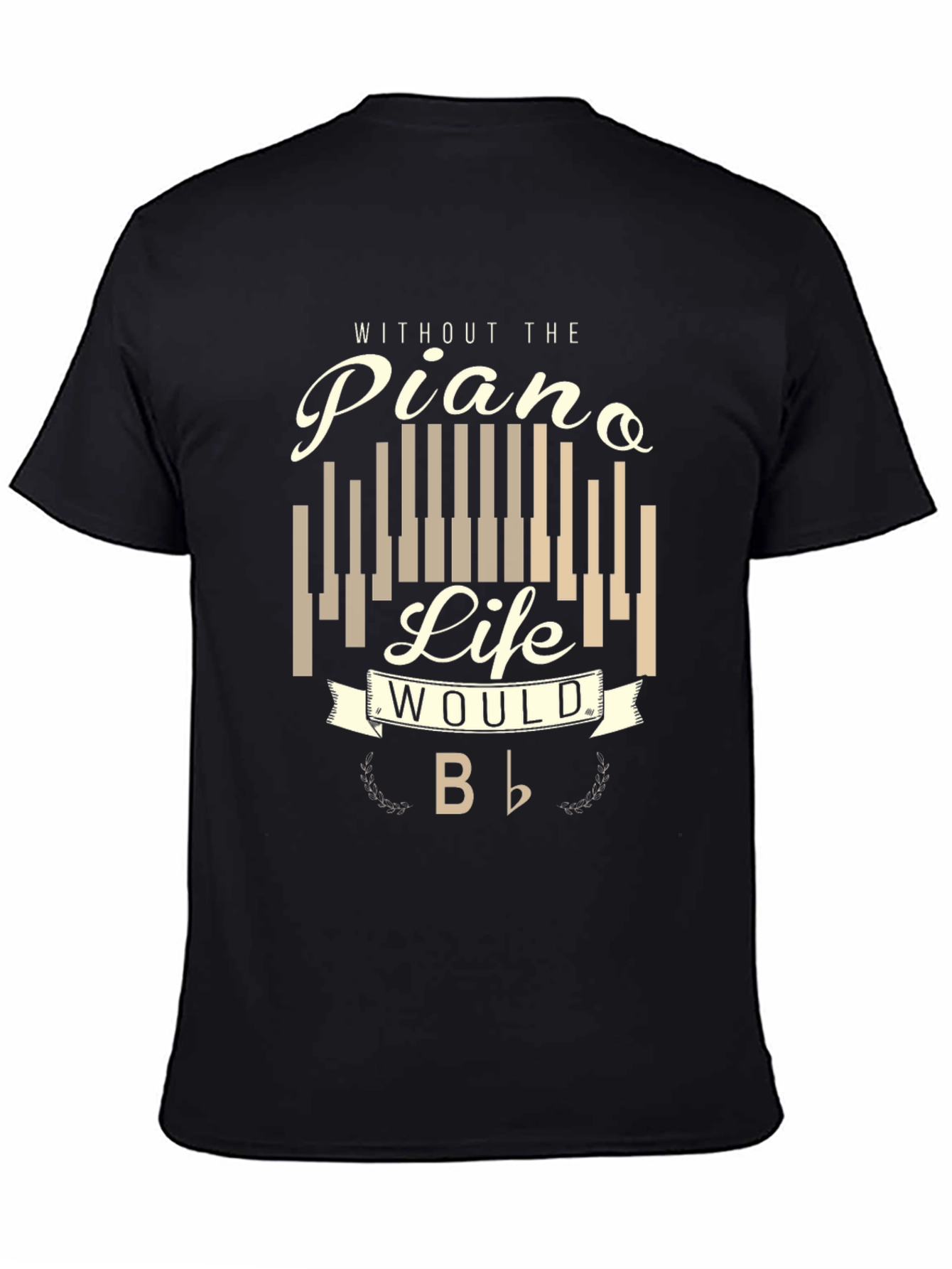 Piano Life Mens Graphic T-Shirt - Music Lover Tee
