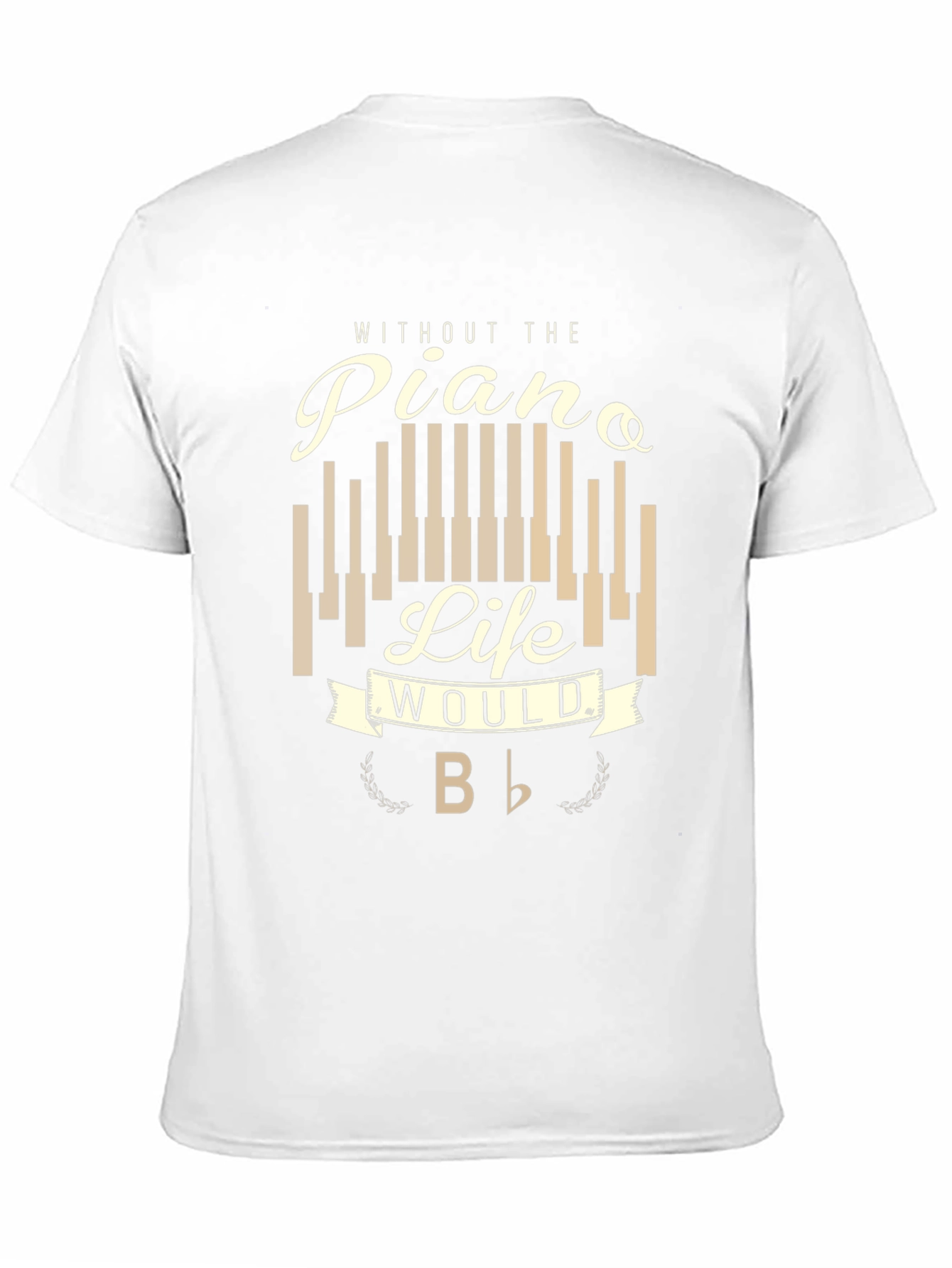 Piano Life Mens Graphic T-Shirt - Music Lover Tee