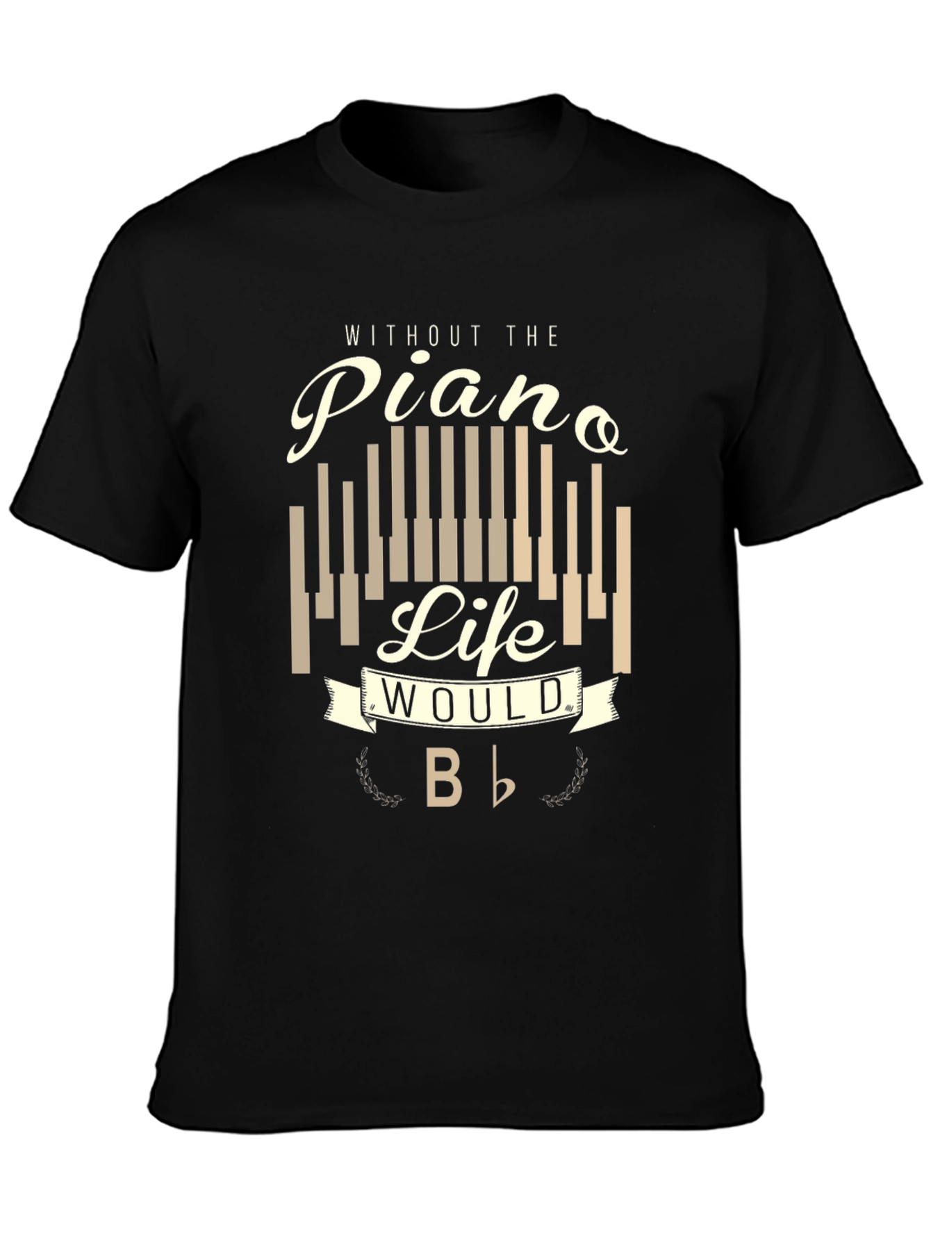 Piano Life Mens Graphic T-Shirt - Music Lover Tee