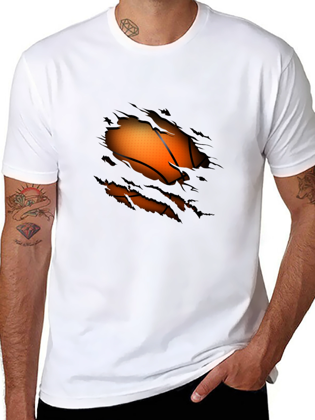 Mens Basketball Rip T-Shirt