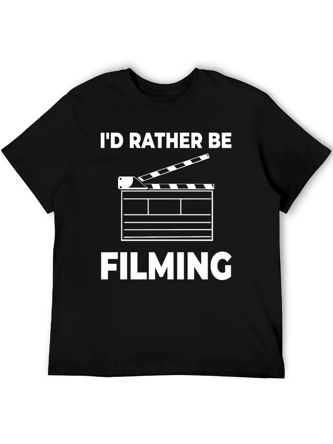 Id Rather Be Filming Black T-Shirt
