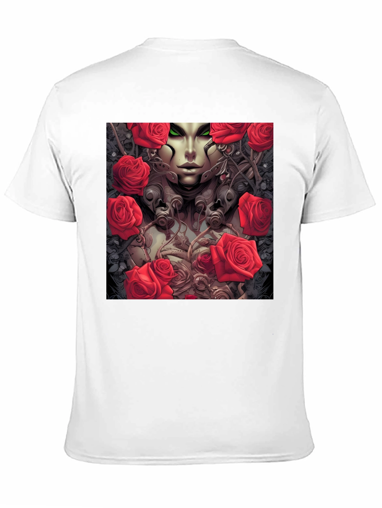 Gothic Rose Queen T-Shirt - Unique Graphic Tee