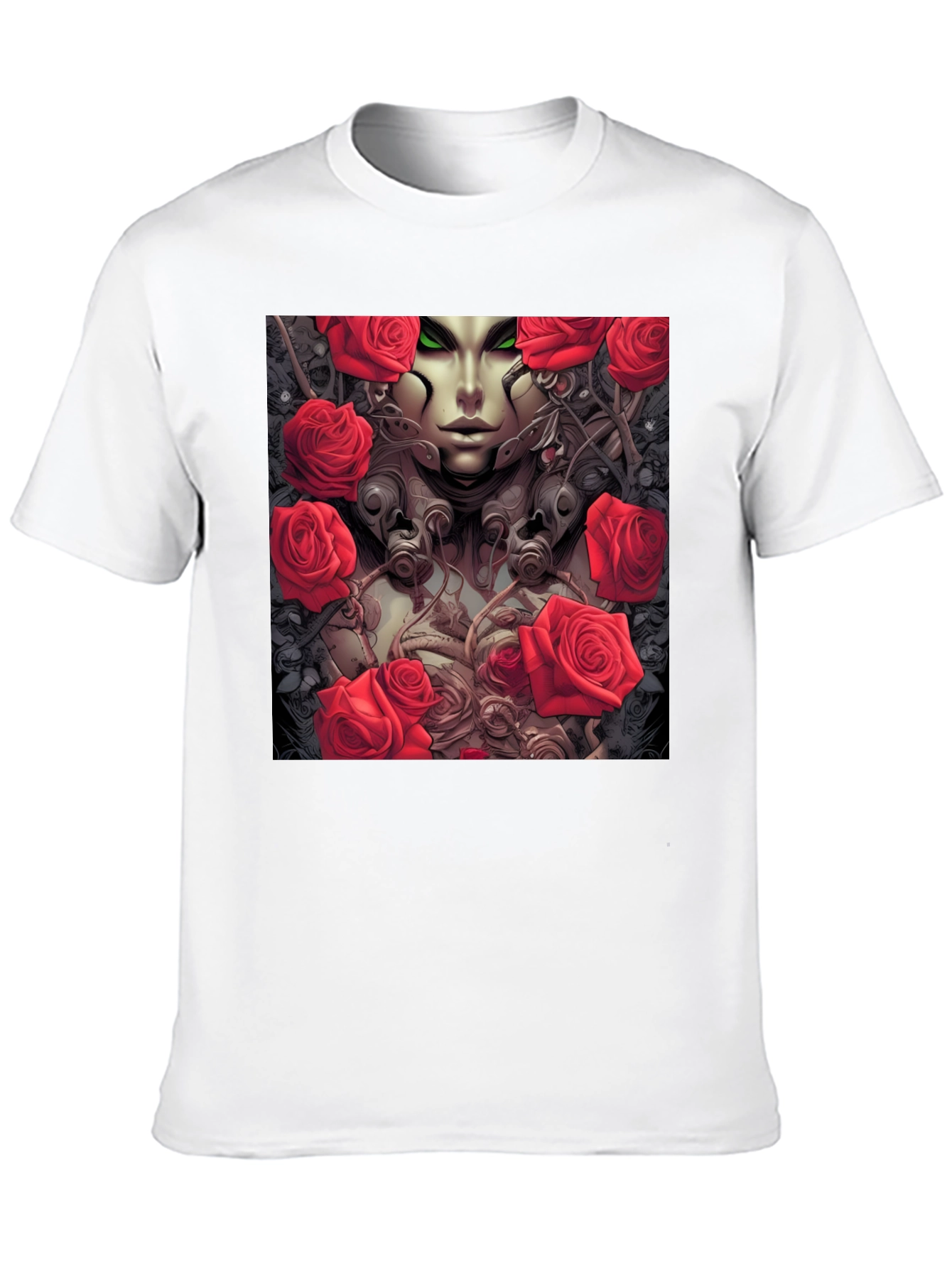 Gothic Rose Queen T-Shirt - Unique Graphic Tee