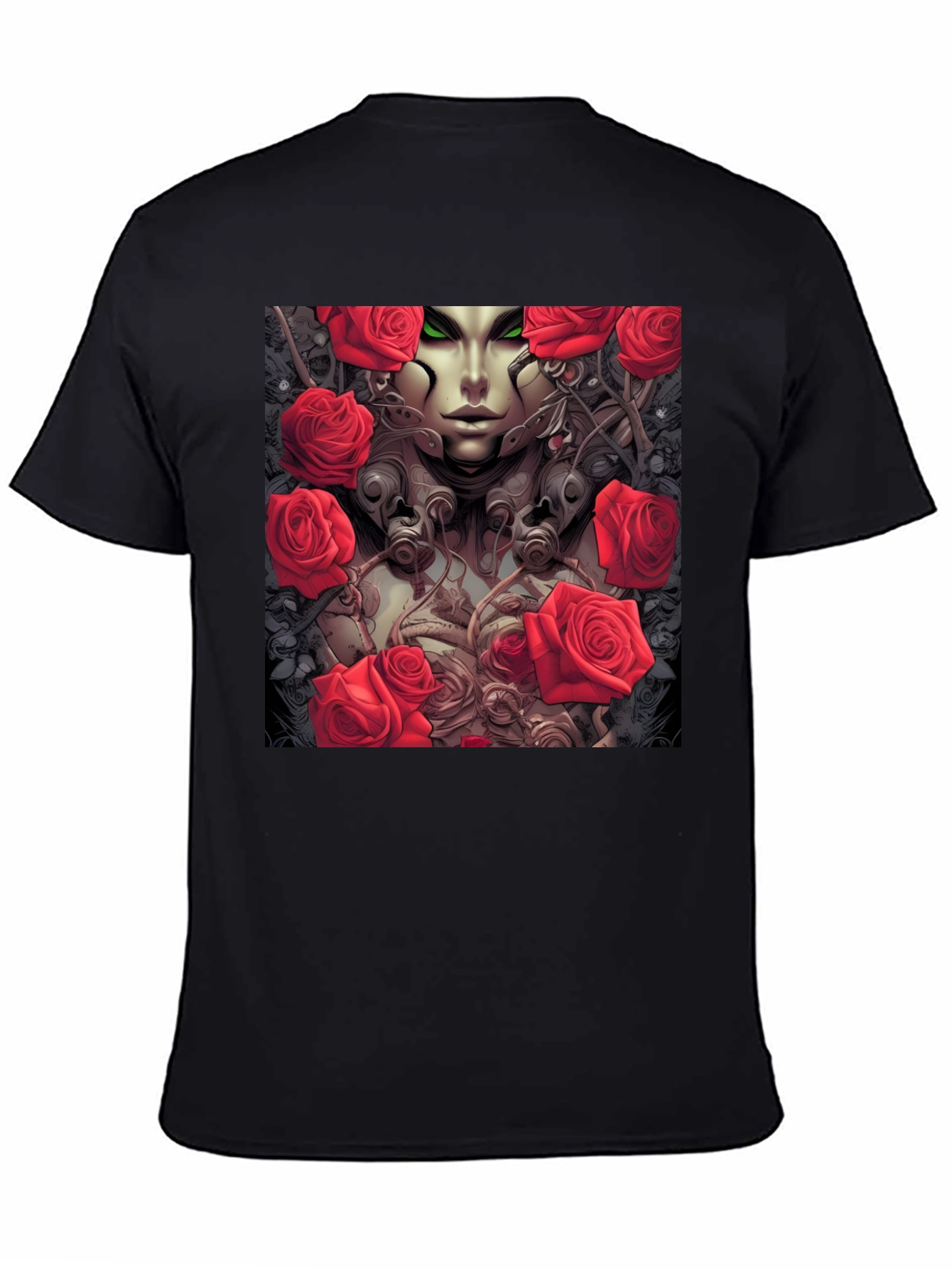 Gothic Rose Queen T-Shirt - Unique Graphic Tee