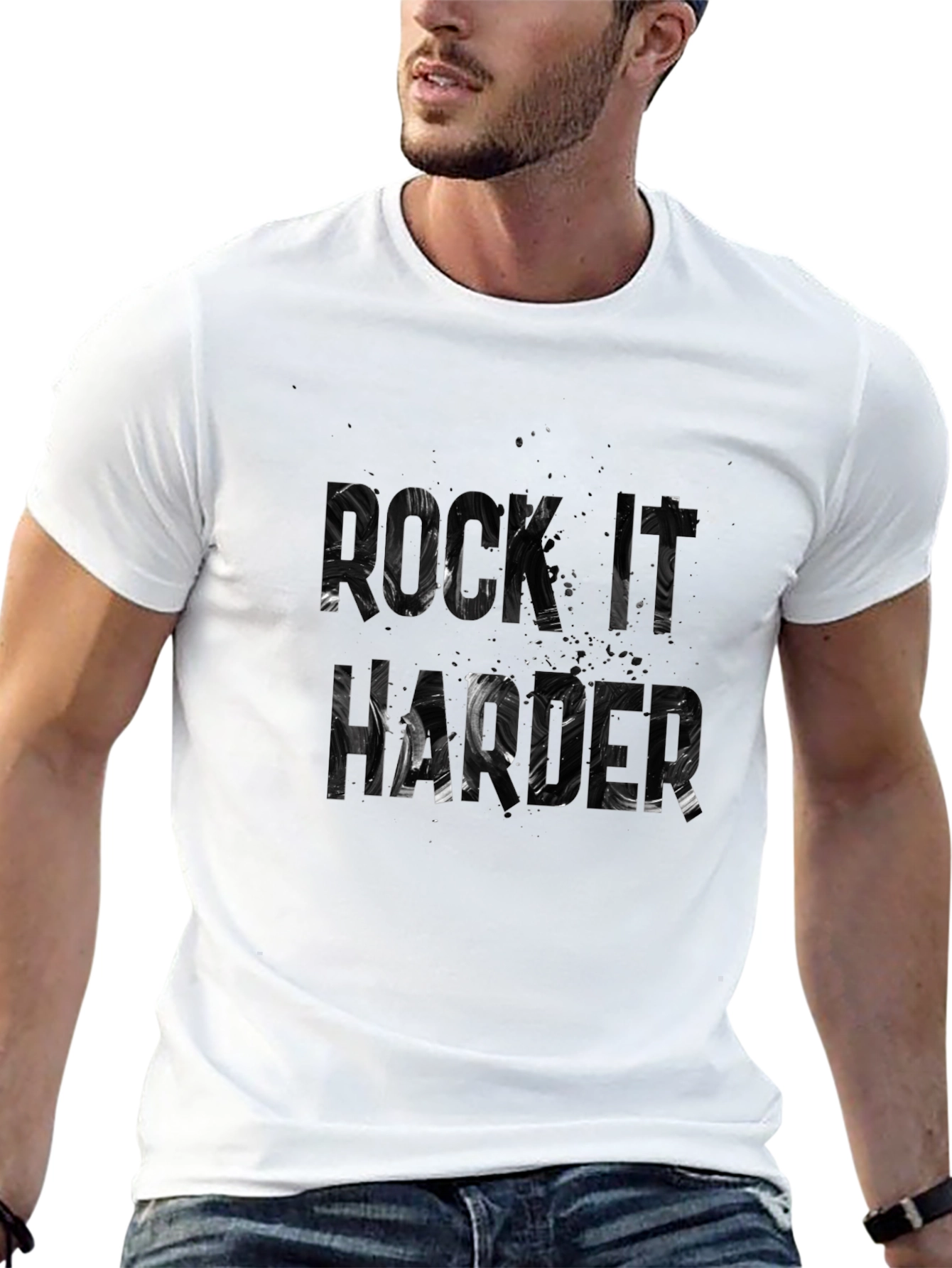 Rock It Harder T-Shirt - Bold Graphic Tee