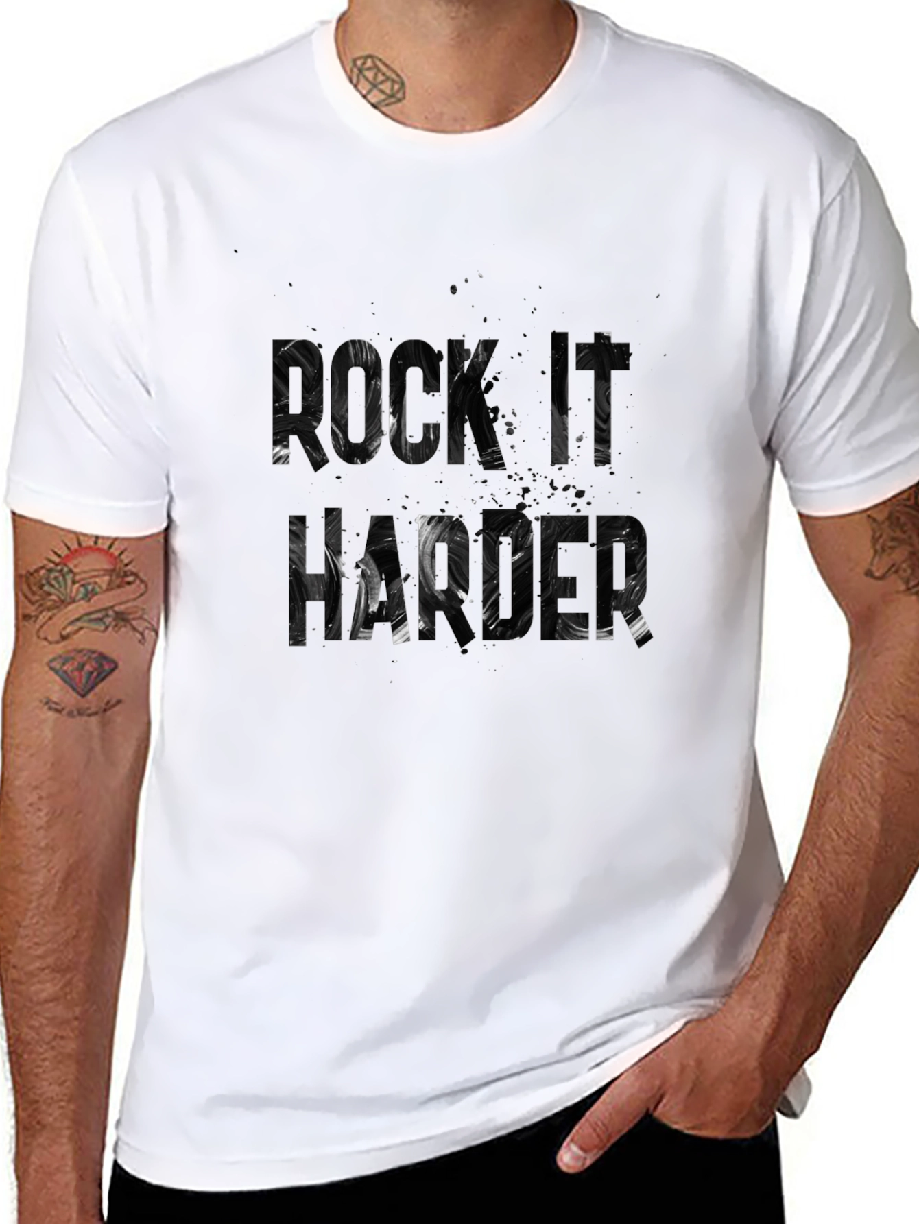 Rock It Harder T-Shirt - Bold Graphic Tee