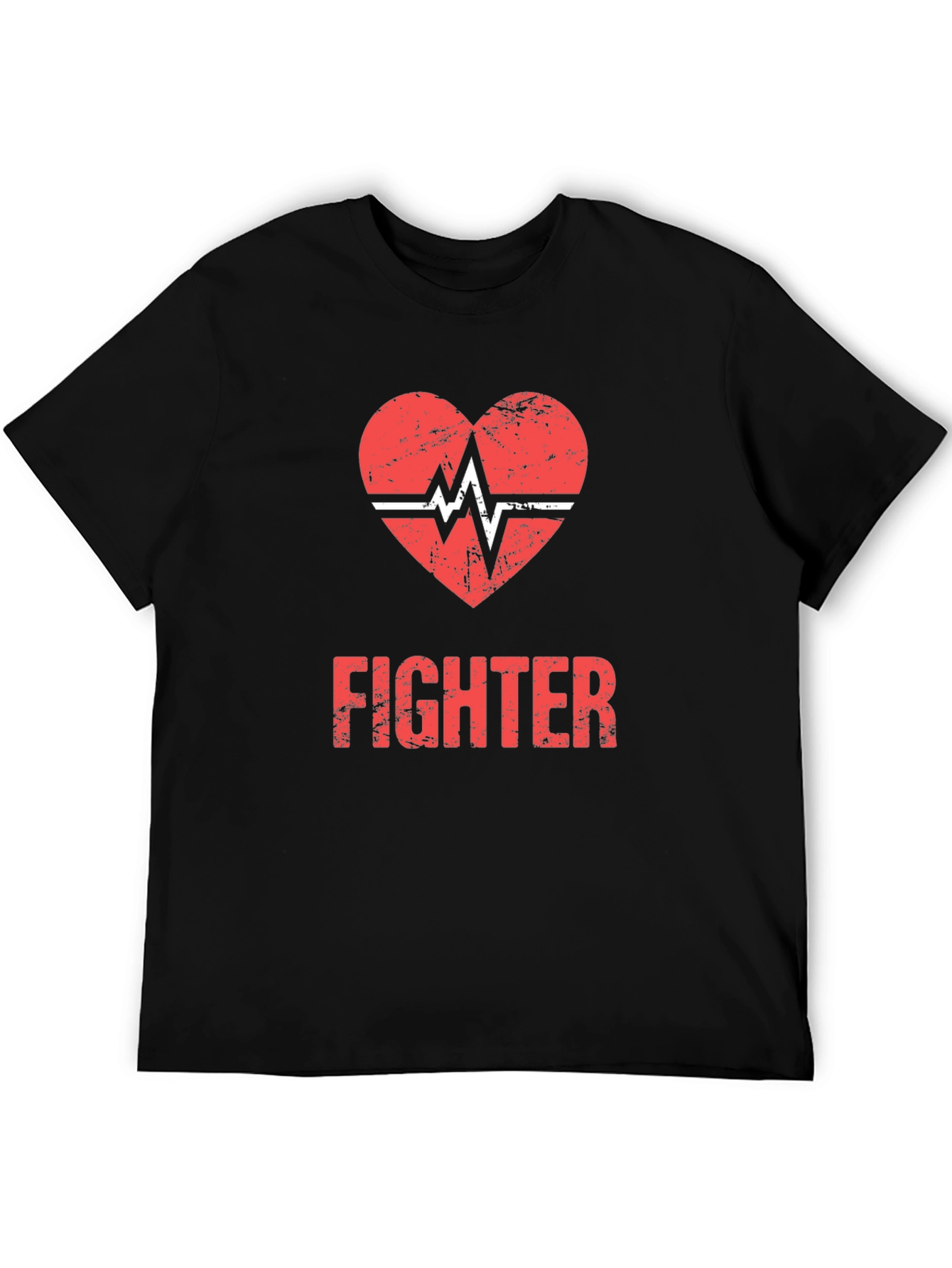 Fighter Heartbeat Graphic T-Shirt