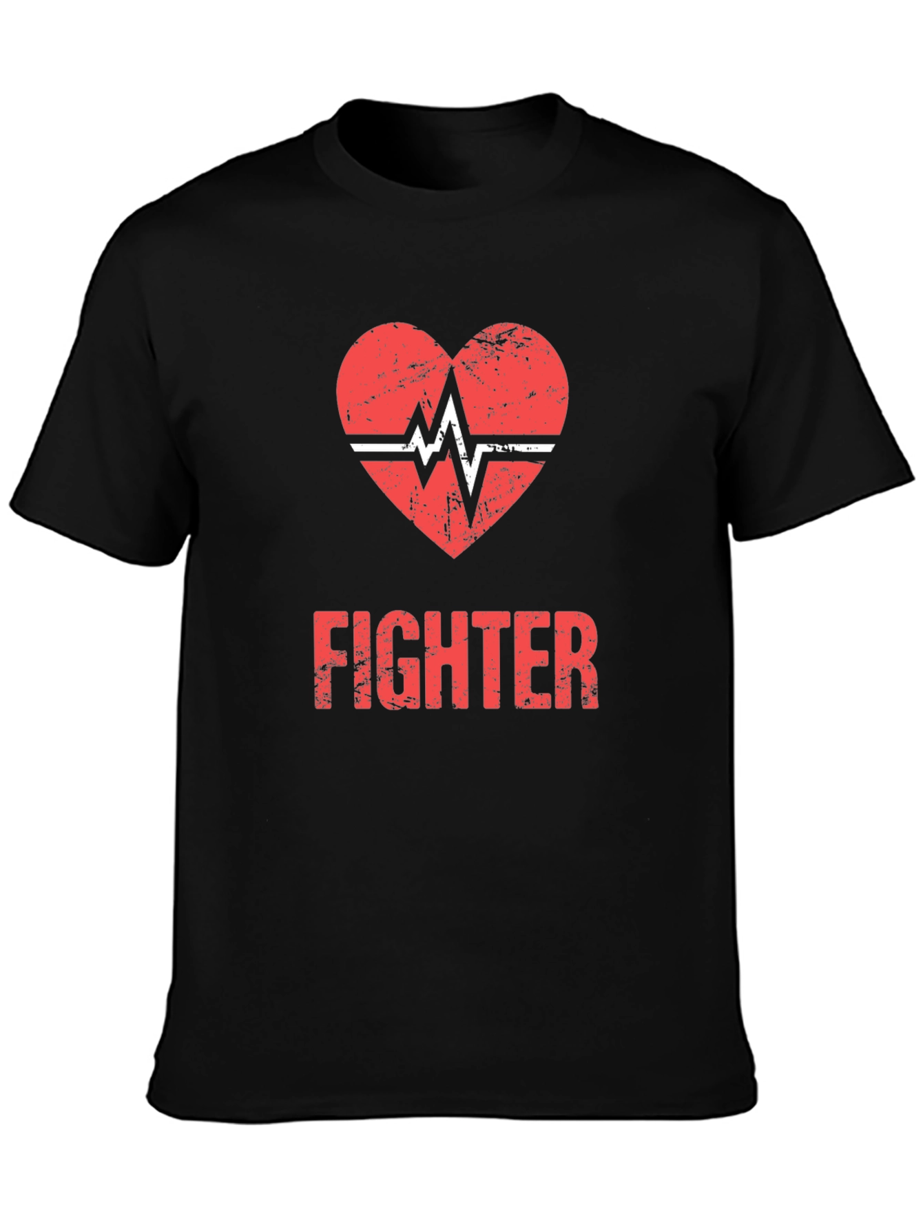 Fighter Heartbeat Graphic T-Shirt