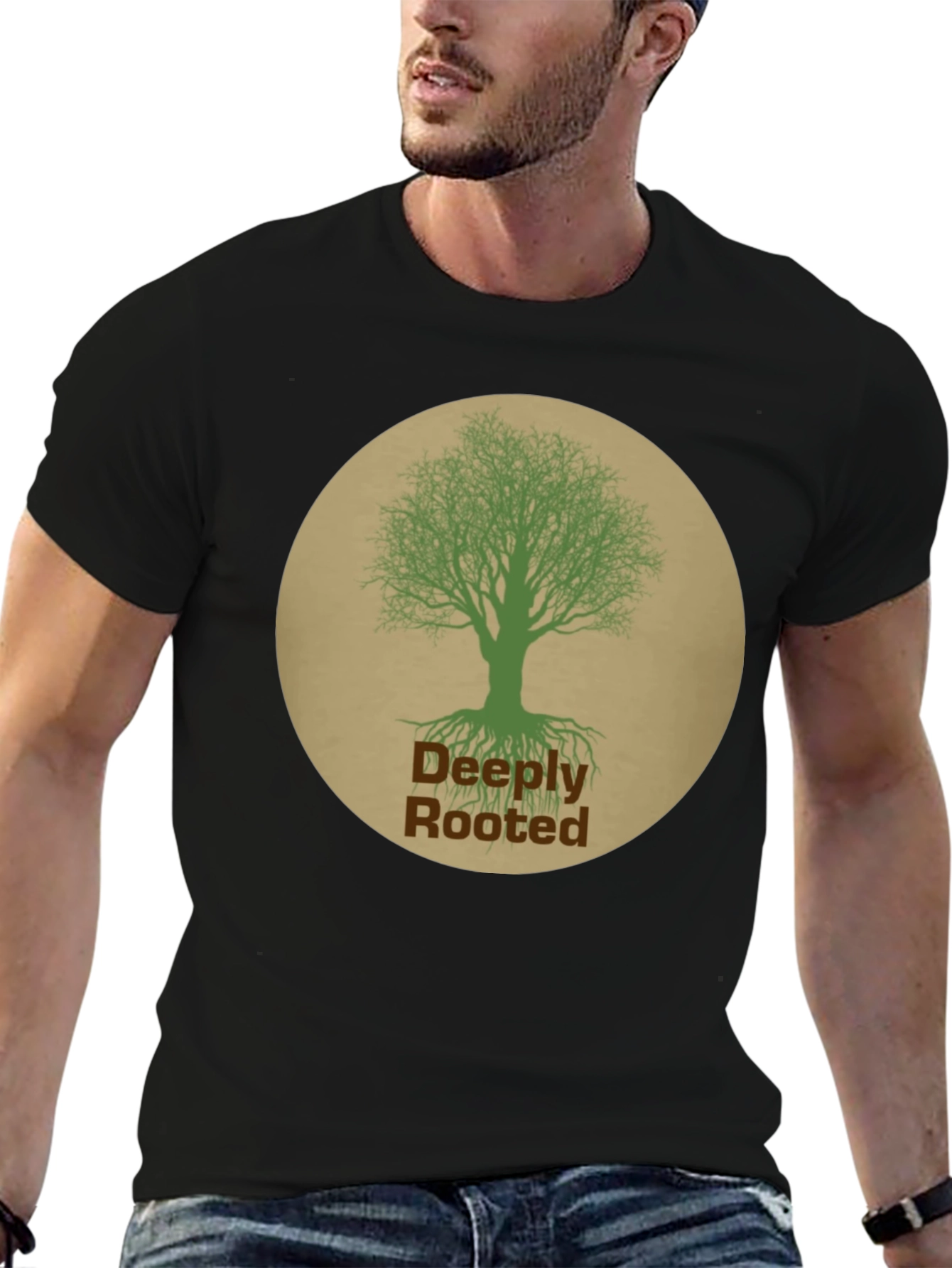 Deeply Rooted Tree Graphic T-Shirt