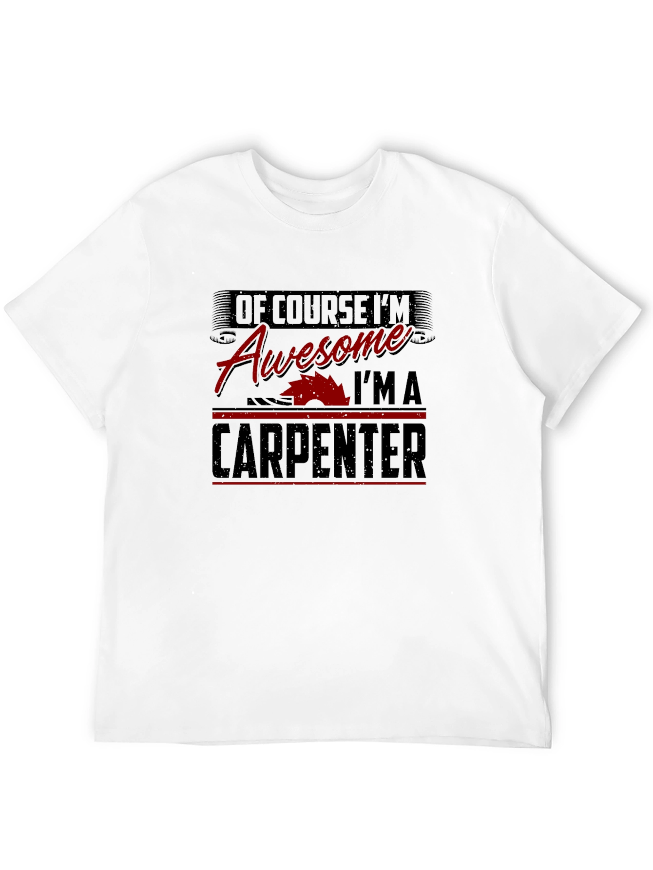 Awesome Carpenter Black Graphic T-Shirt