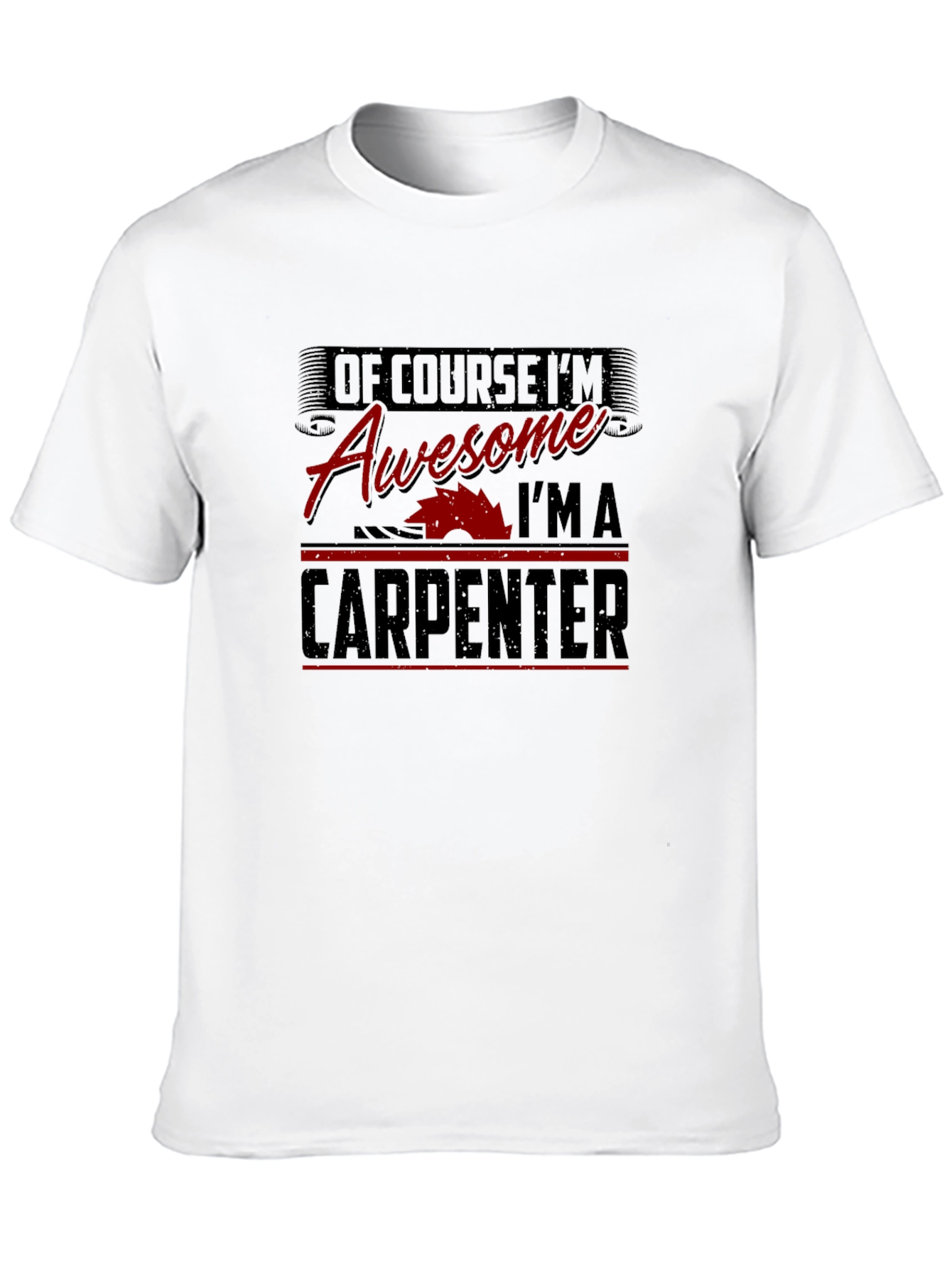 Awesome Carpenter Black Graphic T-Shirt