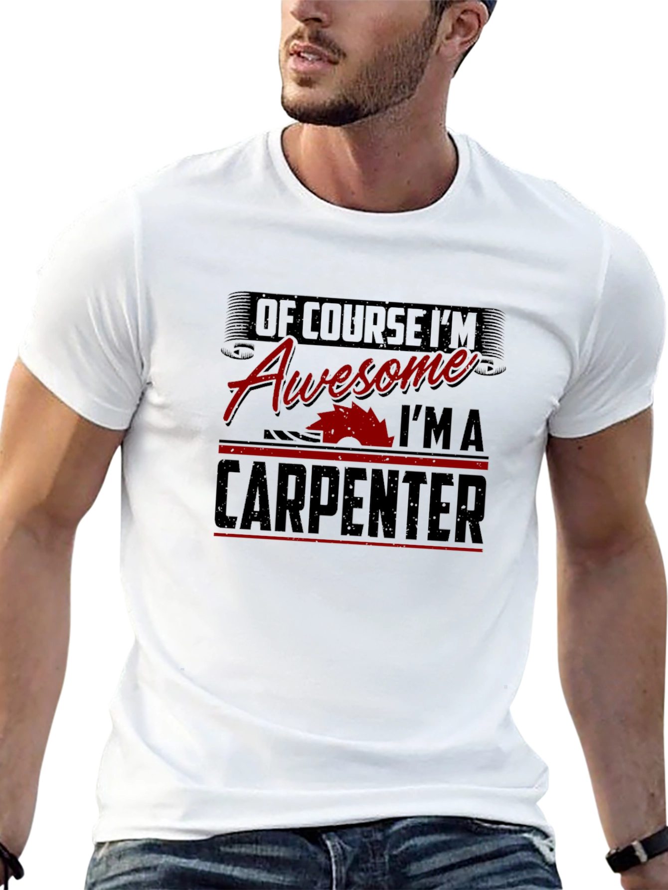 Awesome Carpenter Black Graphic T-Shirt