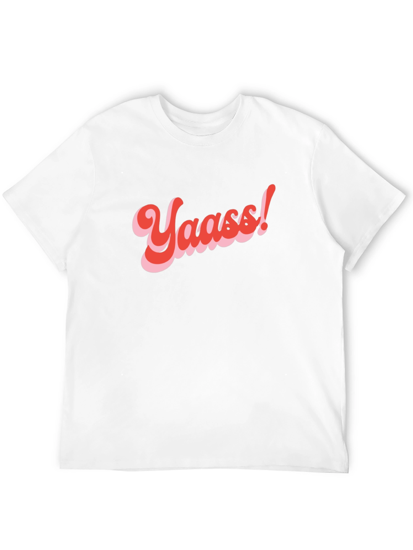 Yaass! Retro Graphic Tee - Trendy T-Shirt