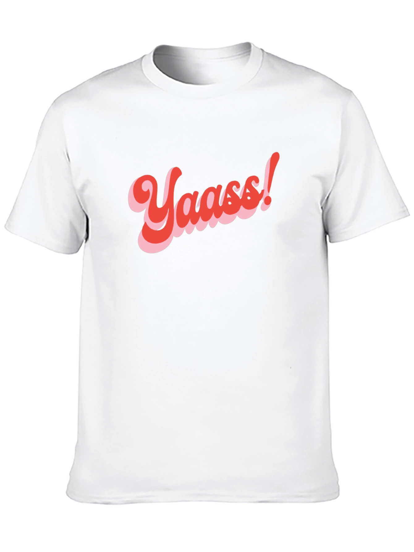 Yaass! Retro Graphic Tee - Trendy T-Shirt