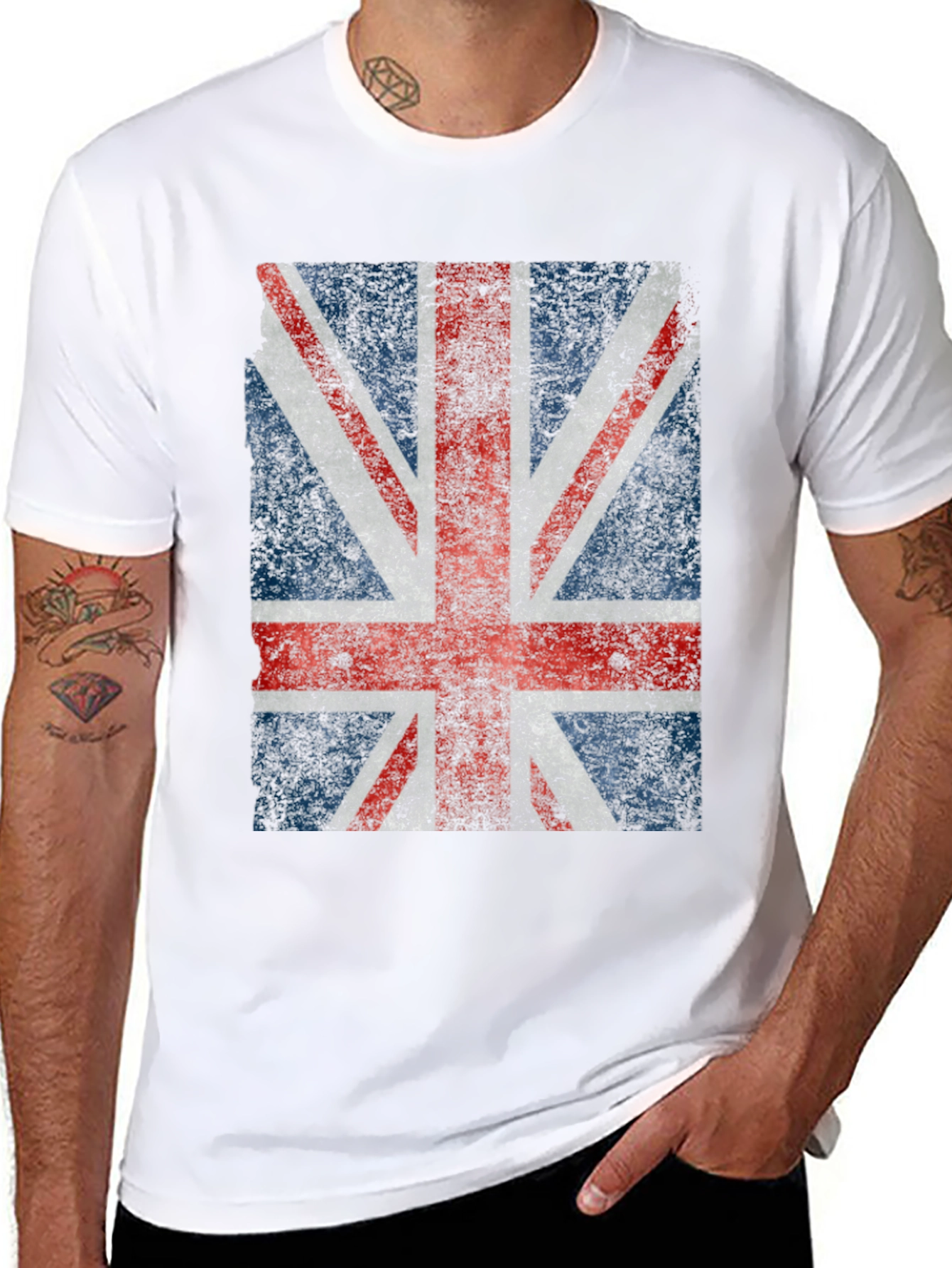 Union Jack Flag Graphic T-Shirt
