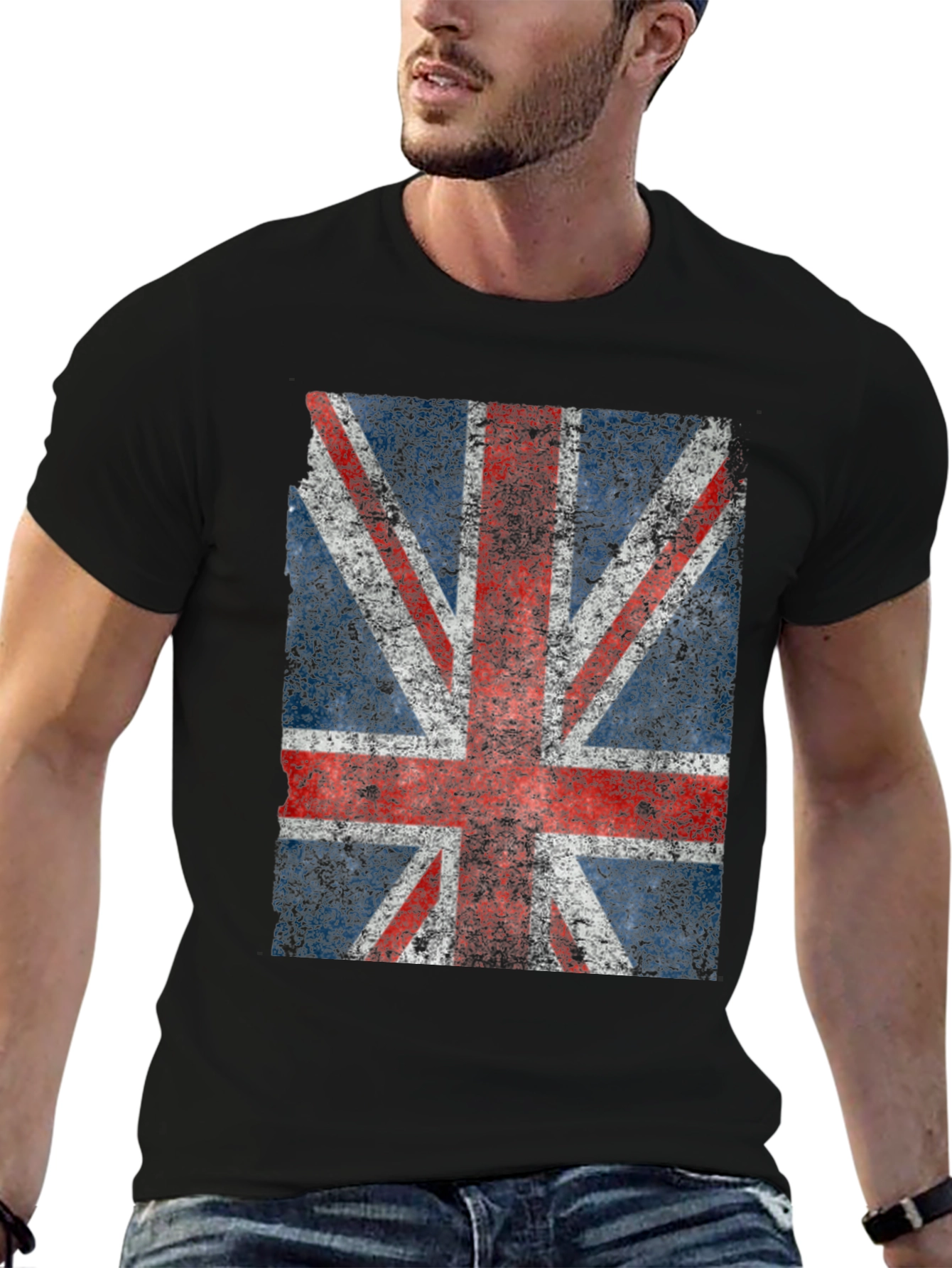 Union Jack Flag Graphic T-Shirt