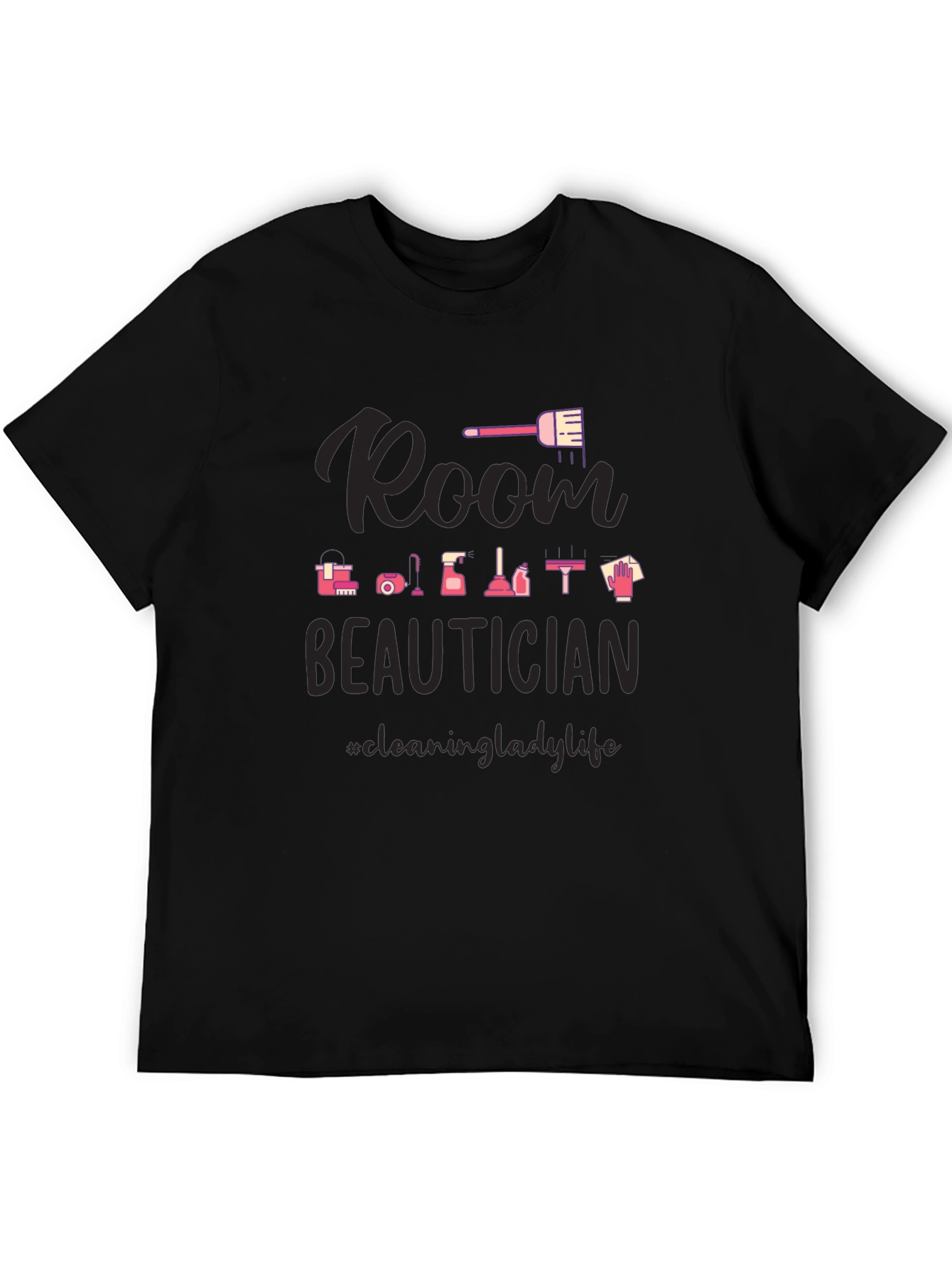 Room Beautician Black Graphic Tee