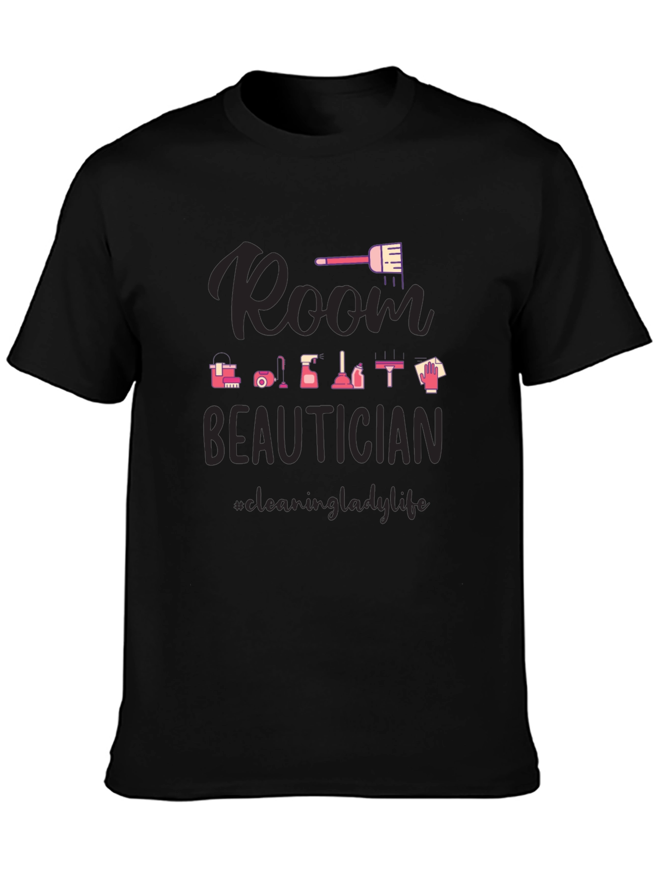 Room Beautician Black Graphic Tee