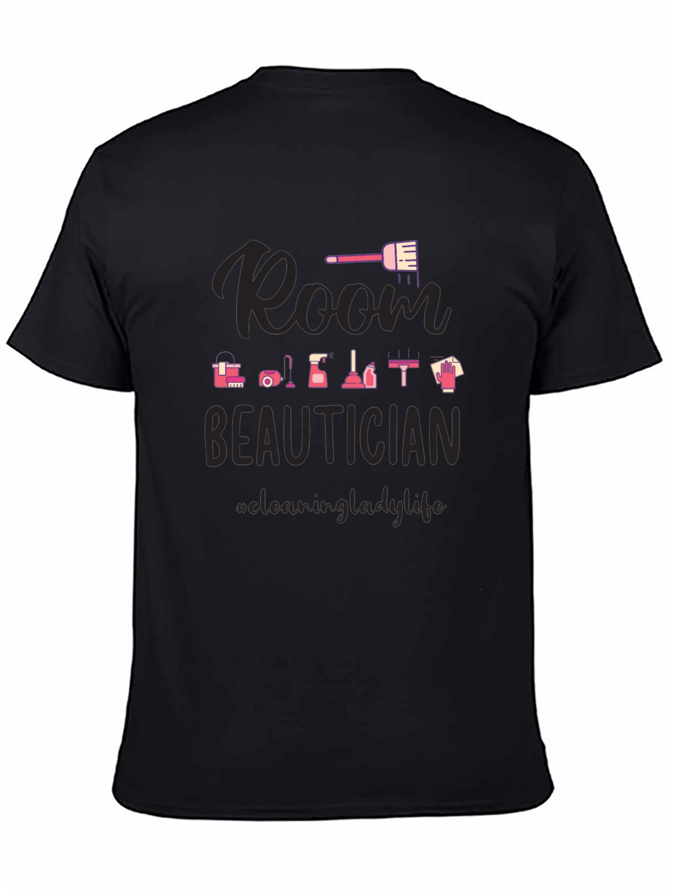 Room Beautician Black Graphic Tee