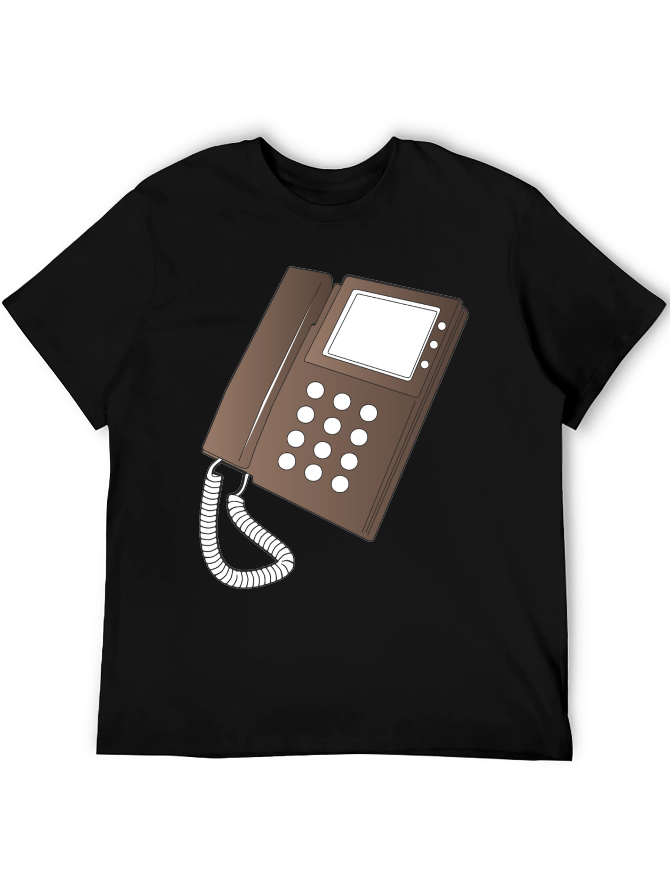 Retro Phone Graphic T-Shirt - Classic Style