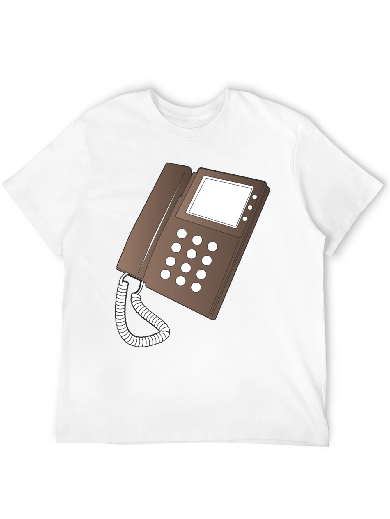 Retro Phone Graphic T-Shirt - Classic Style