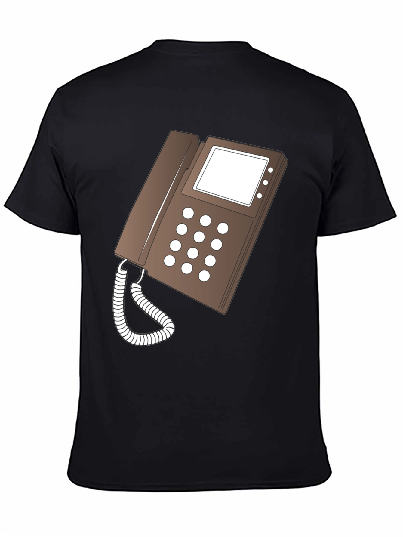 Retro Phone Graphic T-Shirt - Classic Style