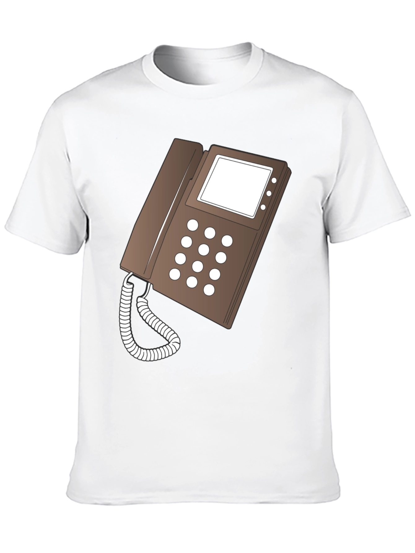 Retro Phone Graphic T-Shirt - Classic Style