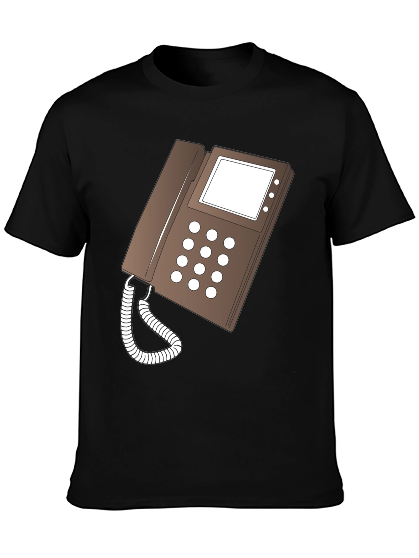 Retro Phone Graphic T-Shirt - Classic Style