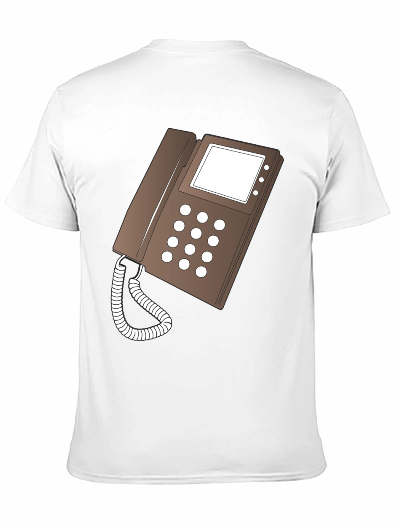 Retro Phone Graphic T-Shirt - Classic Style
