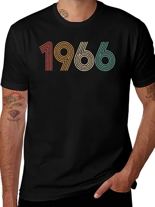 Vintage 1966 Graphic T-Shirt - Retro Birthday Gift Tee