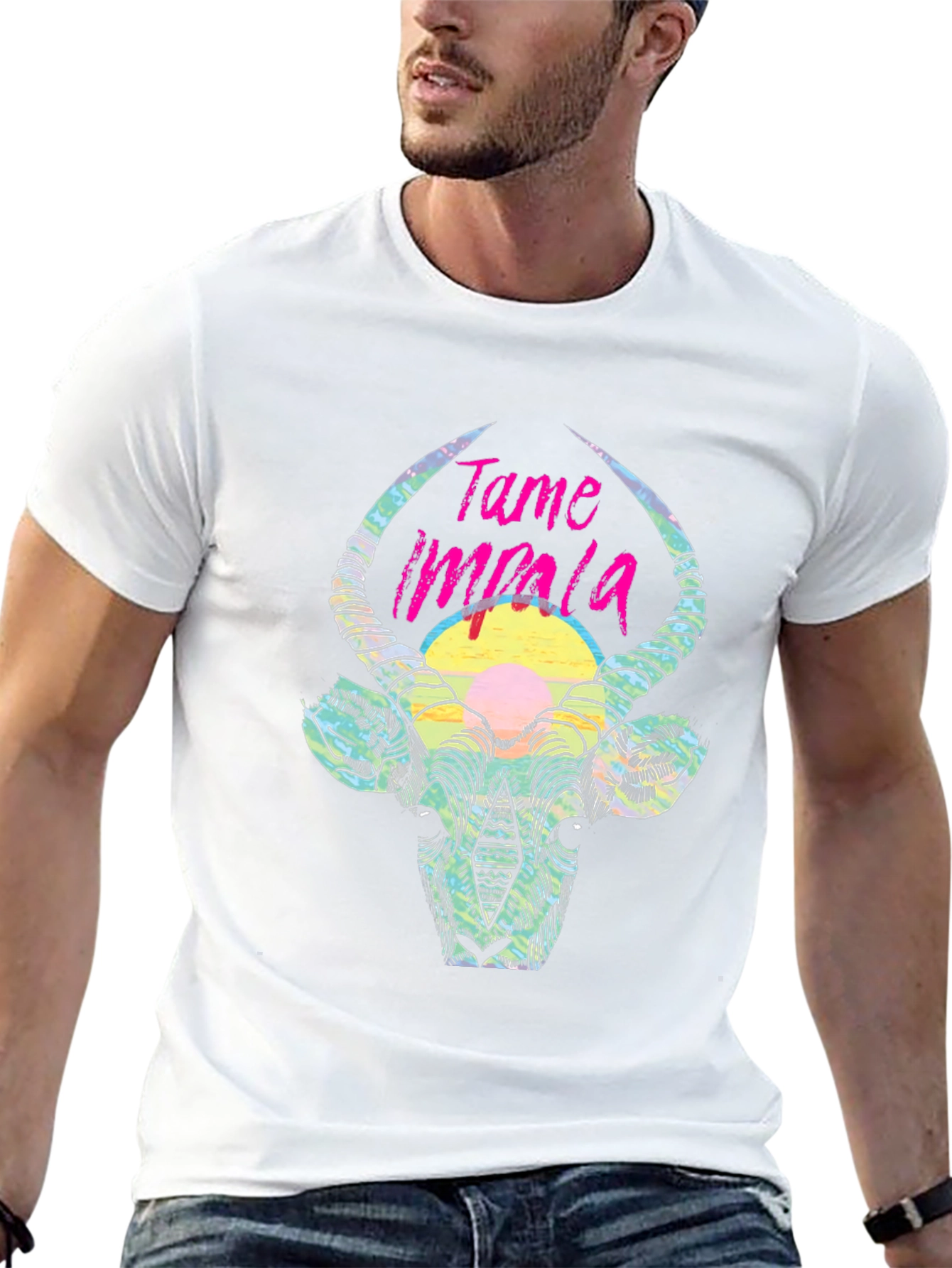 Tame Impala Graphic Tee - Artistic Animal Print