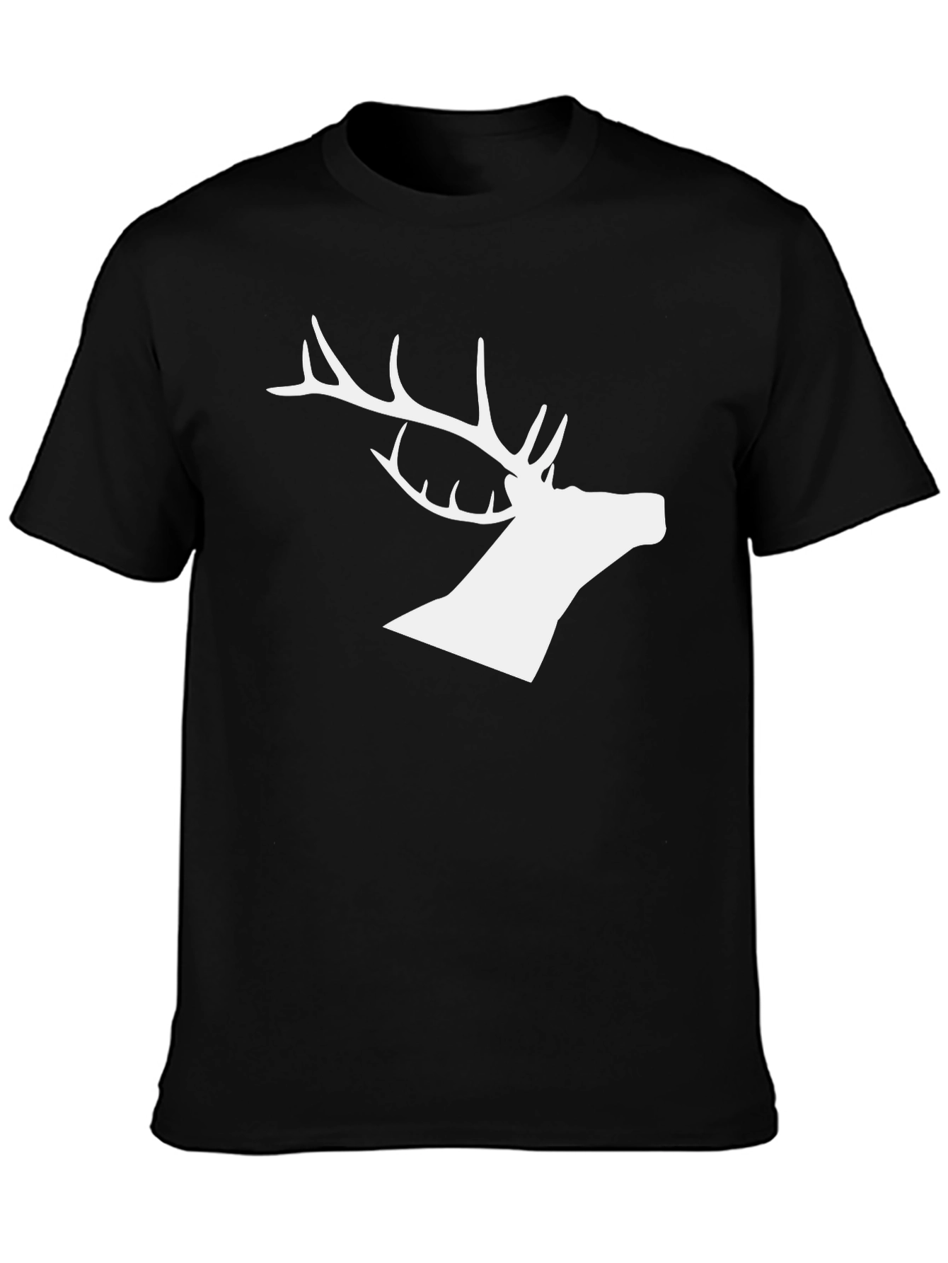 Black Deer Silhouette Graphic Tee