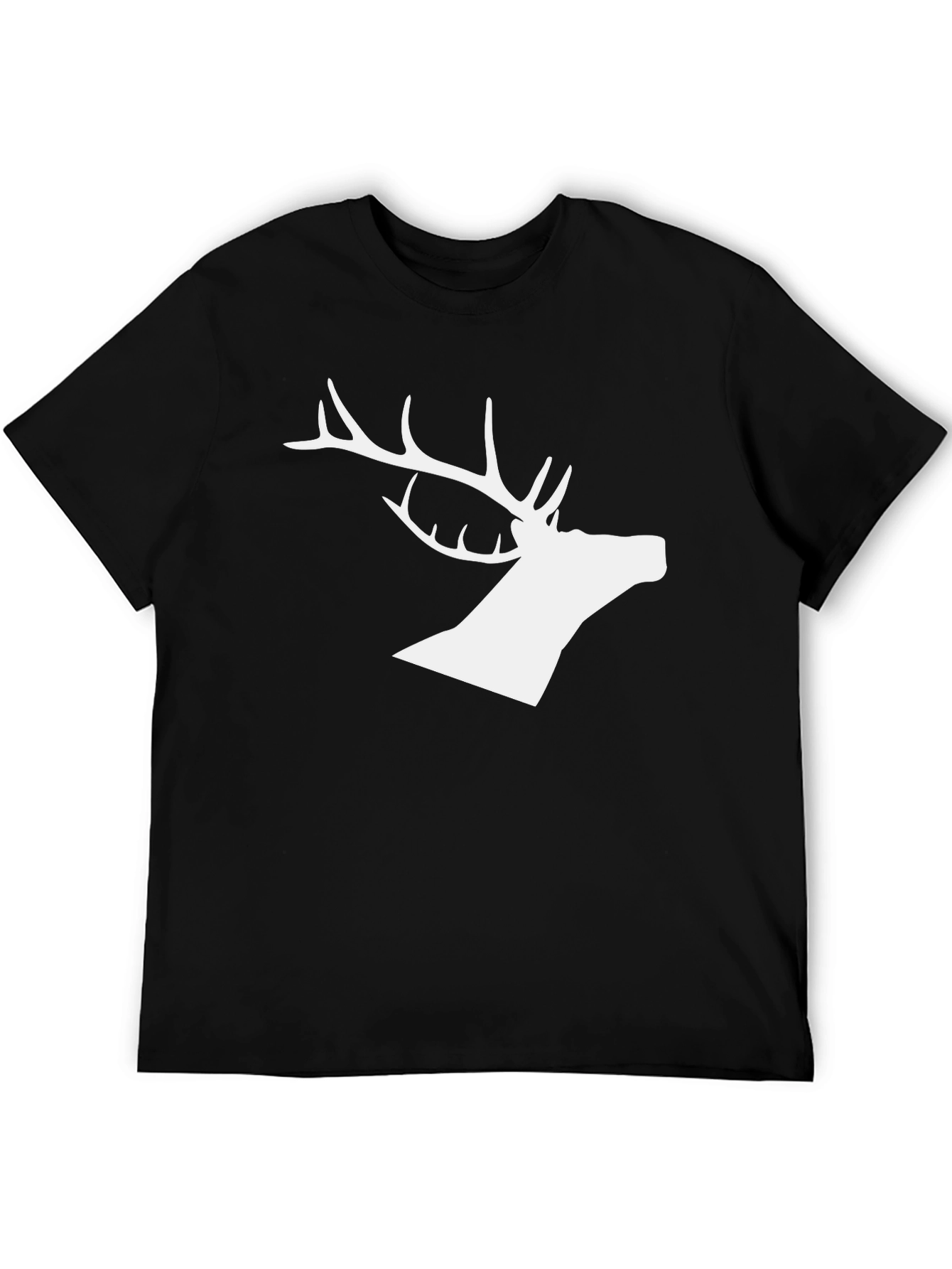 Black Deer Silhouette Graphic Tee