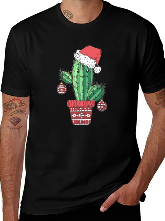 Festive Cactus Christmas T-Shirt