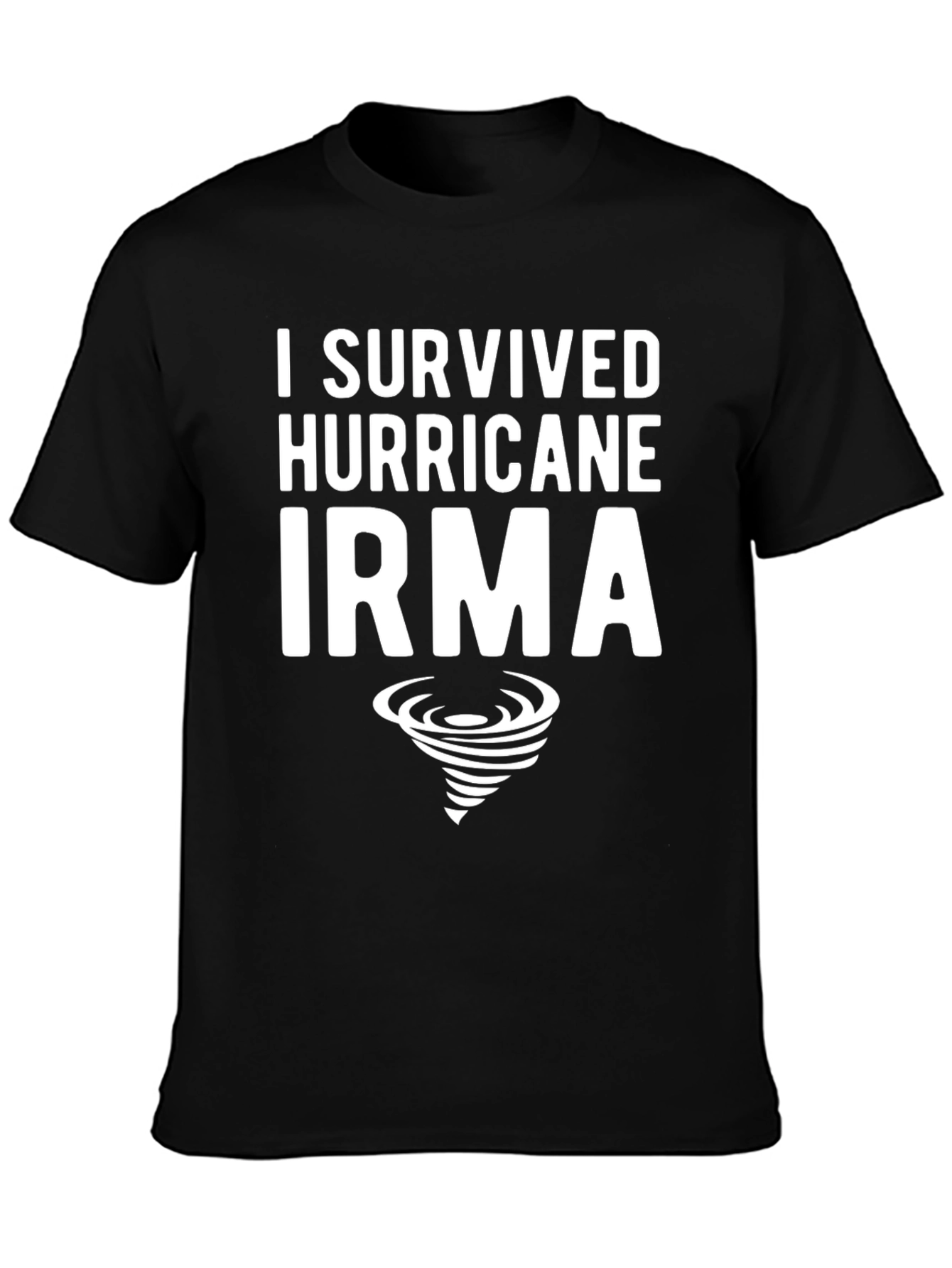 I Survived Hurricane Irma Black Tee