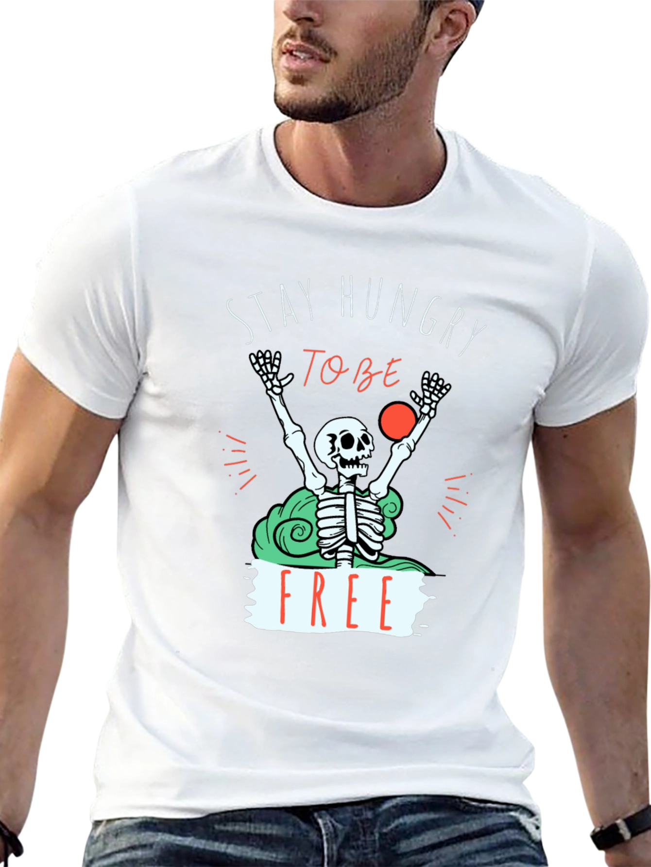 Stay Hungry To Be Free T-Shirt - Graphic Tee
