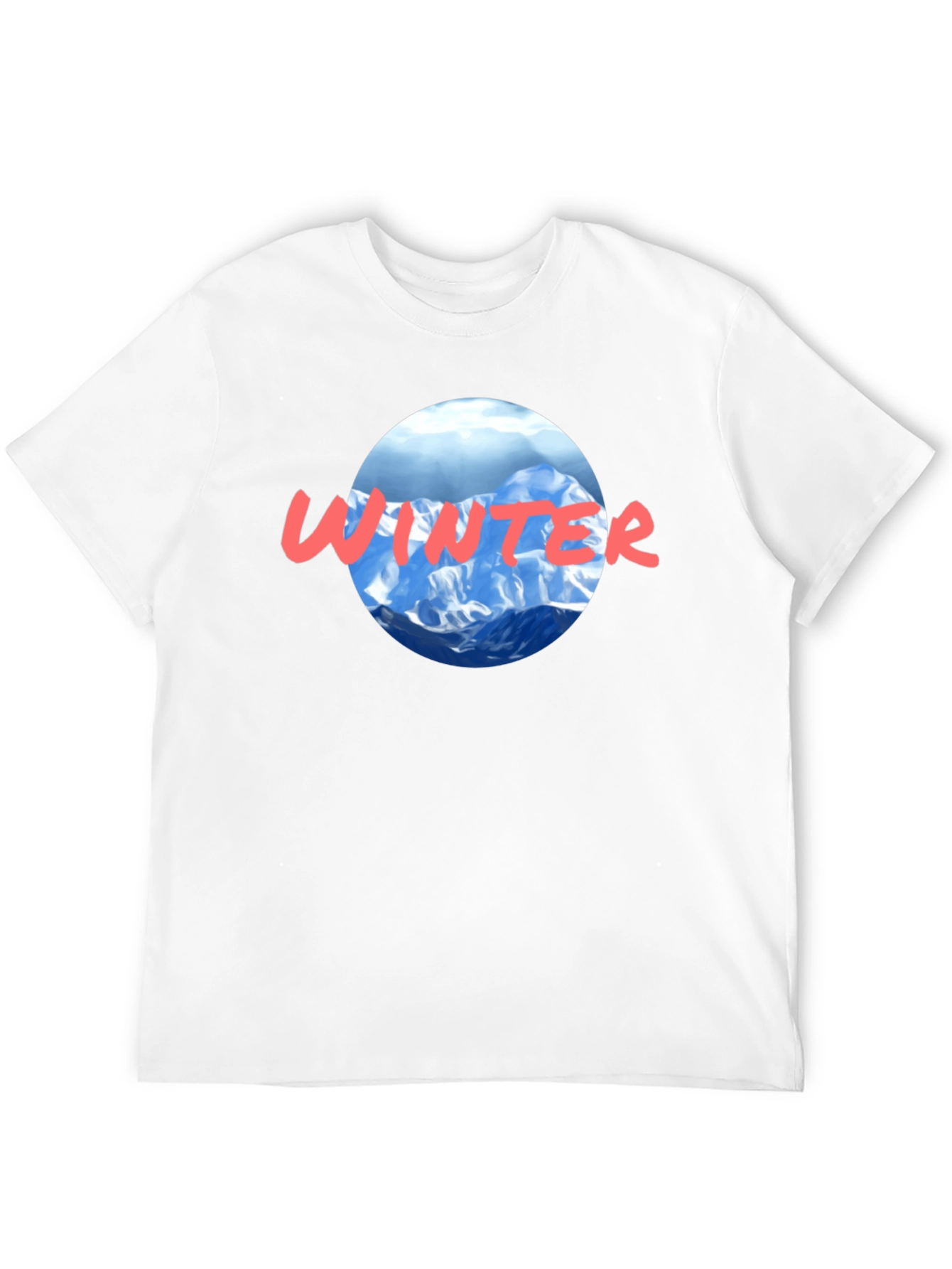 Winter Graphic T-Shirt - Mountain Scene