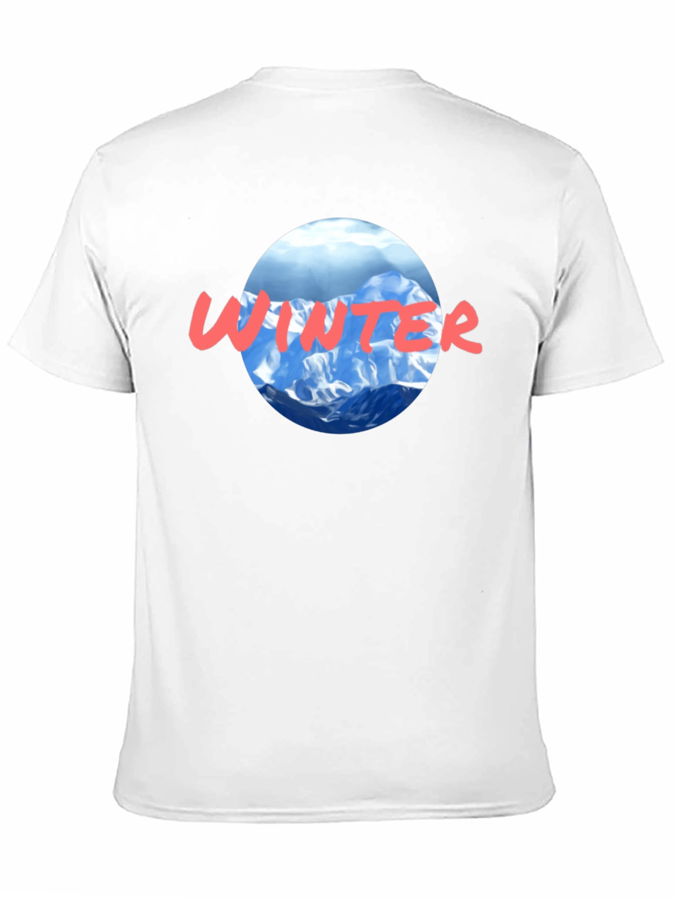 Winter Graphic T-Shirt - Mountain Scene