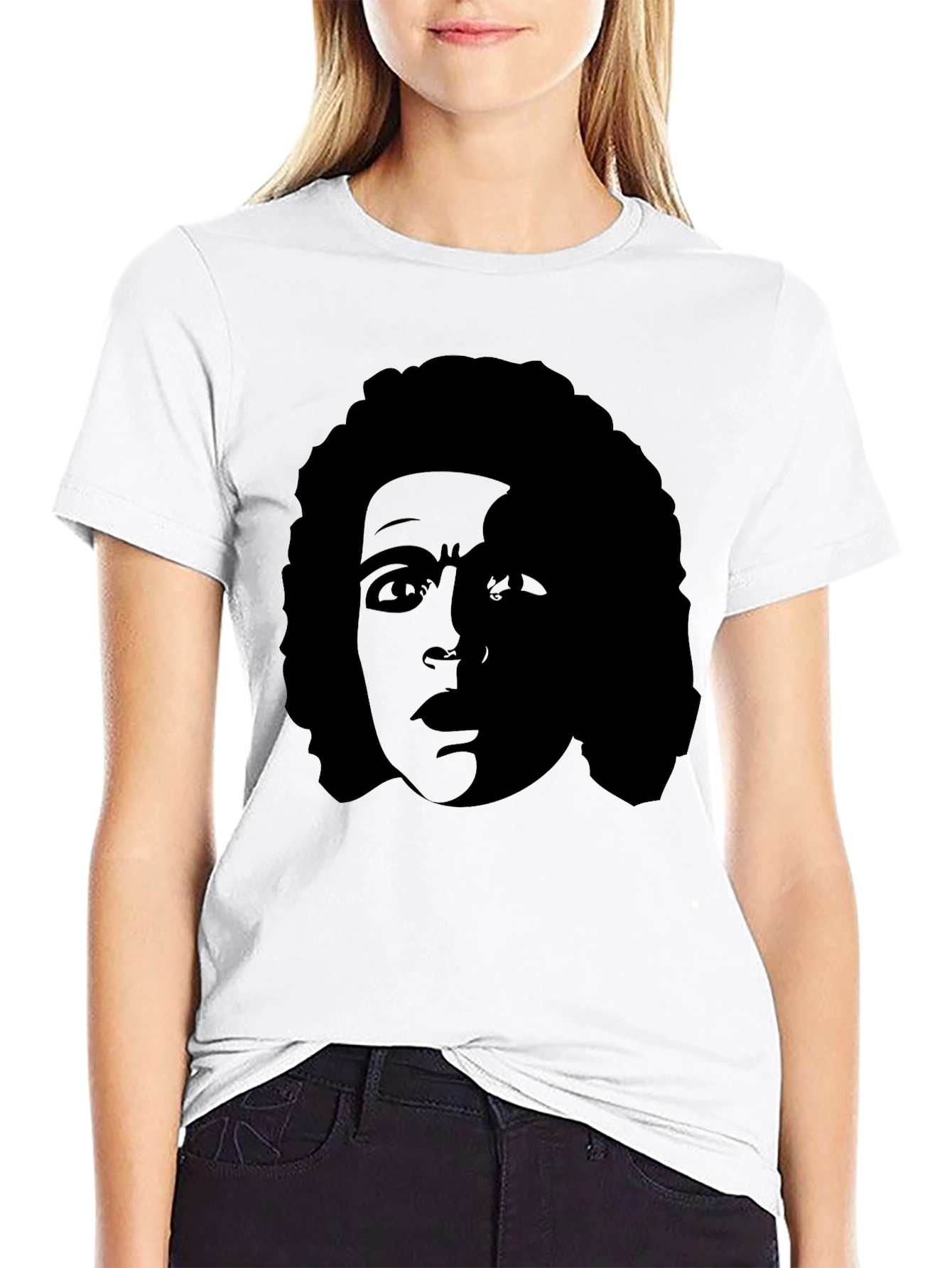 Retro Silhouette Tee - Classic Black Shirt