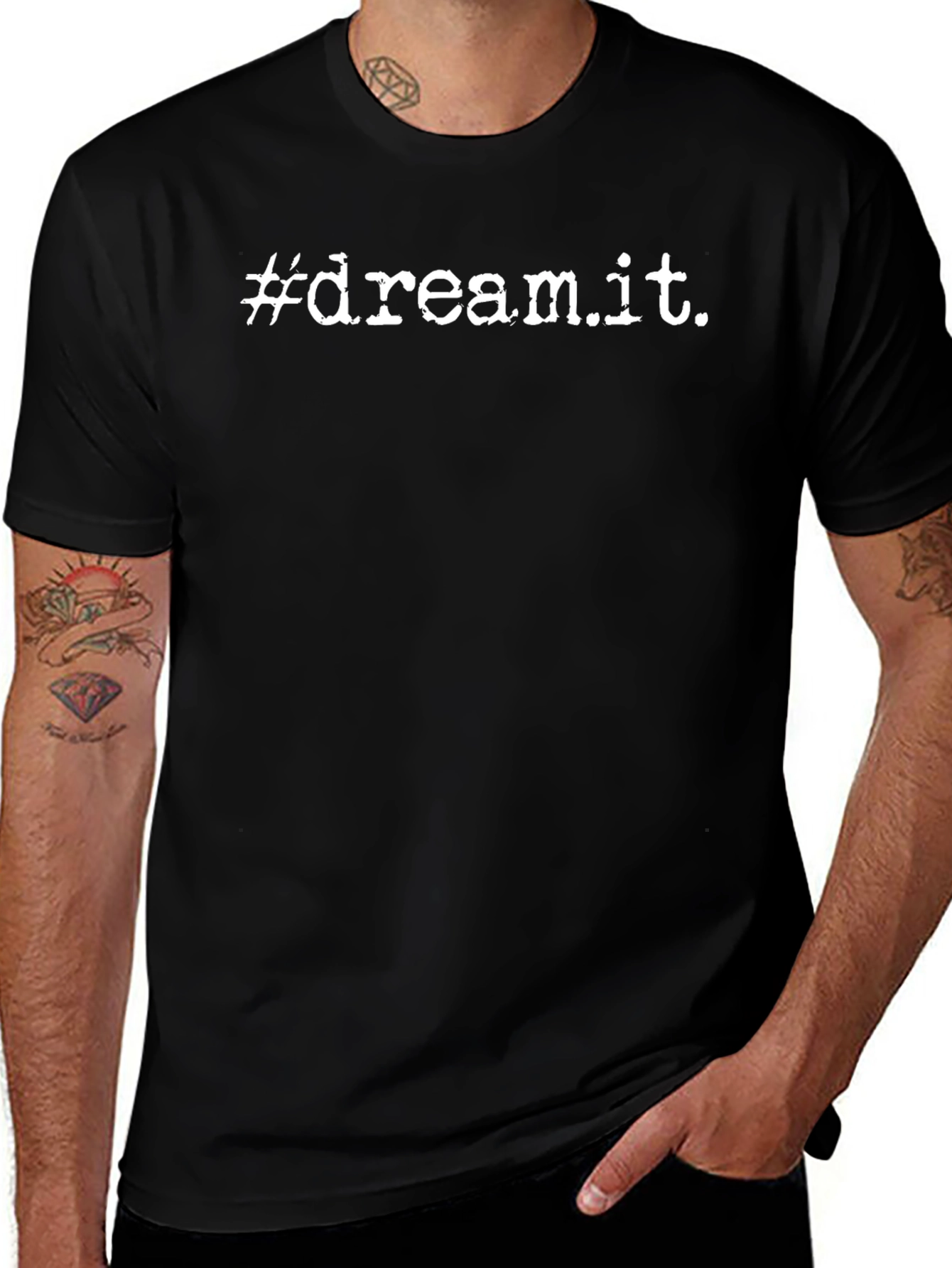 Dream It Black Tee - Inspiring Graphic T-Shirt