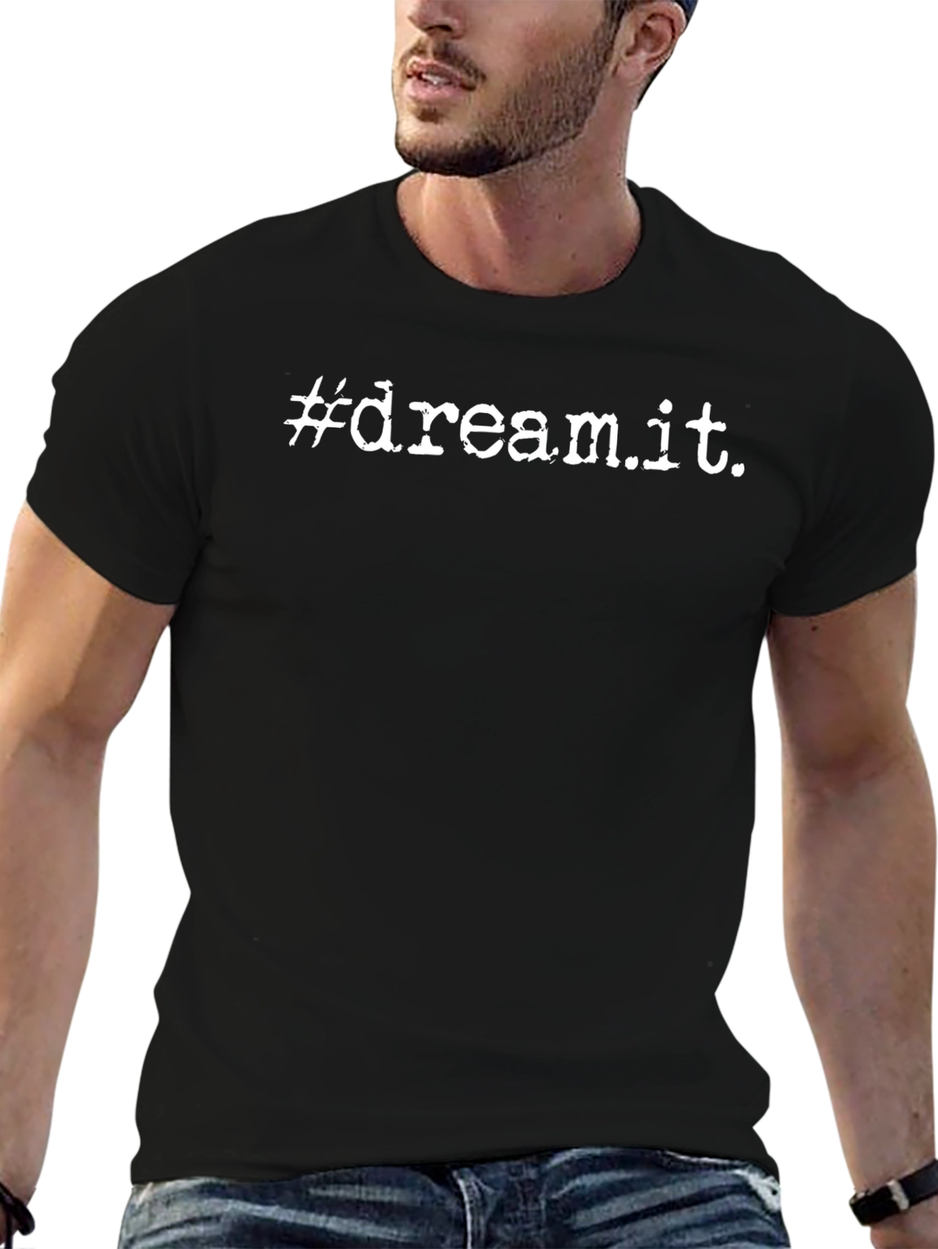 Dream It Black Tee - Inspiring Graphic T-Shirt