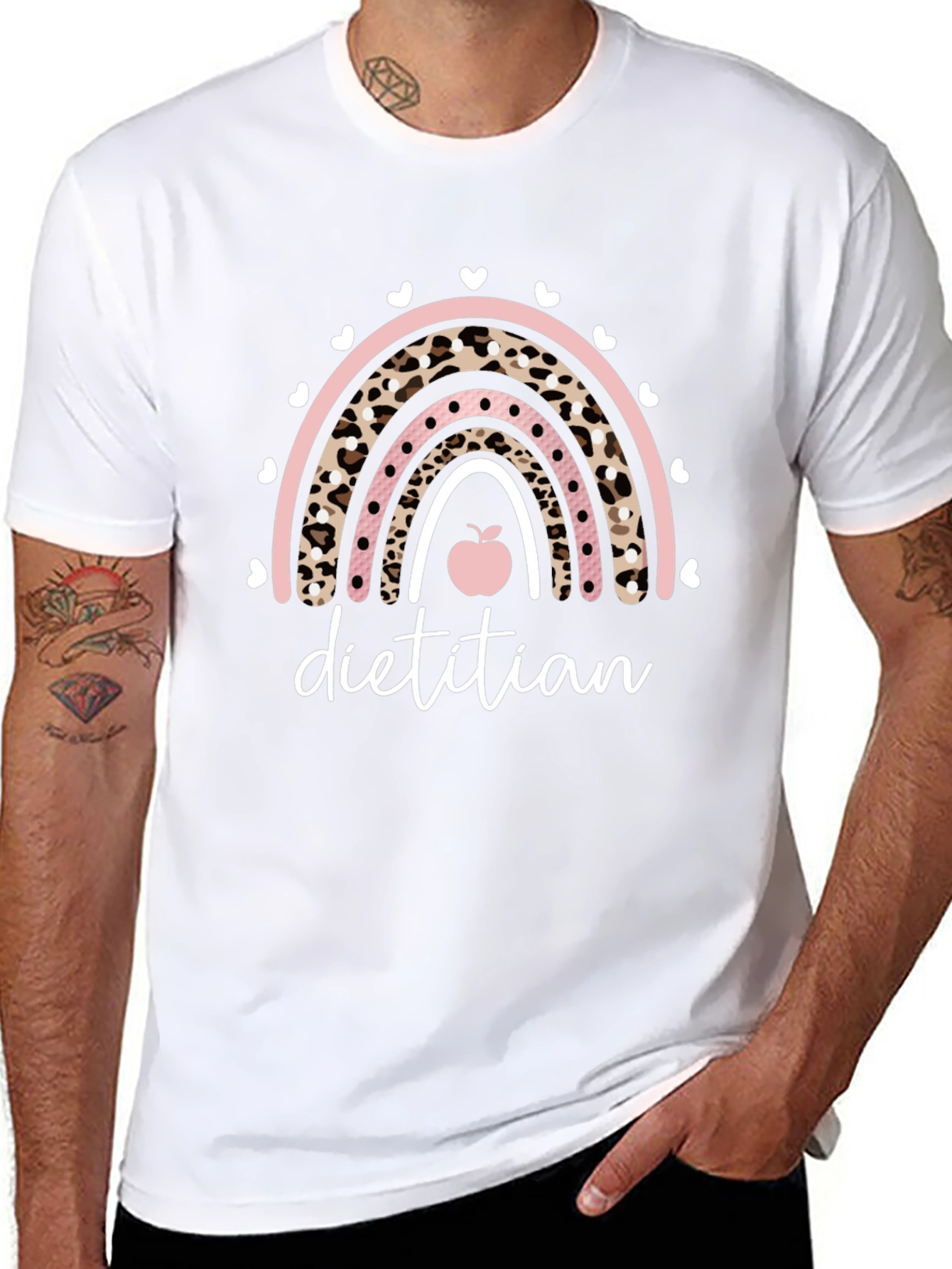 Dietitian Rainbow T-Shirt Cute Design