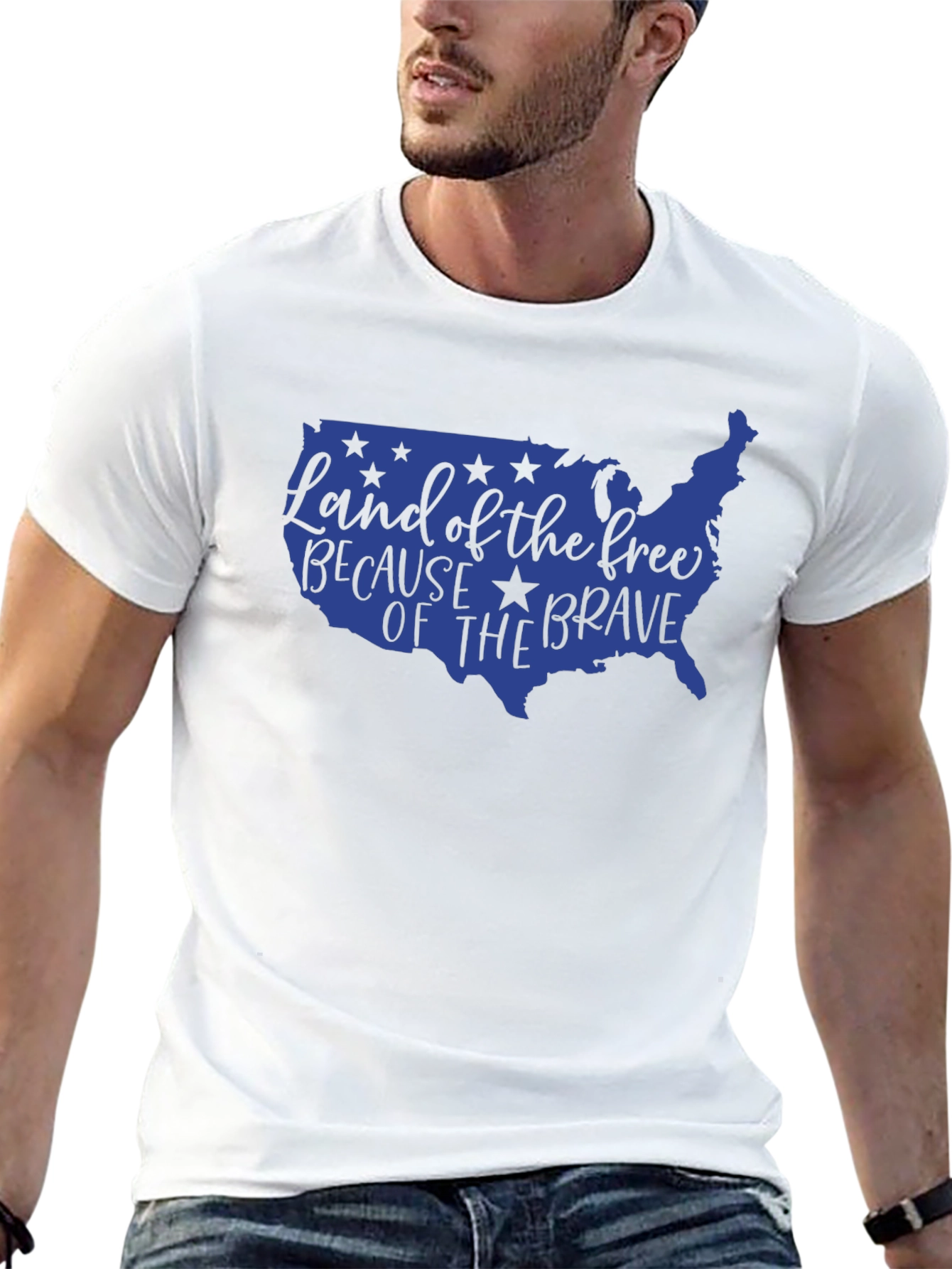 USA Land of the Free Graphic Tee