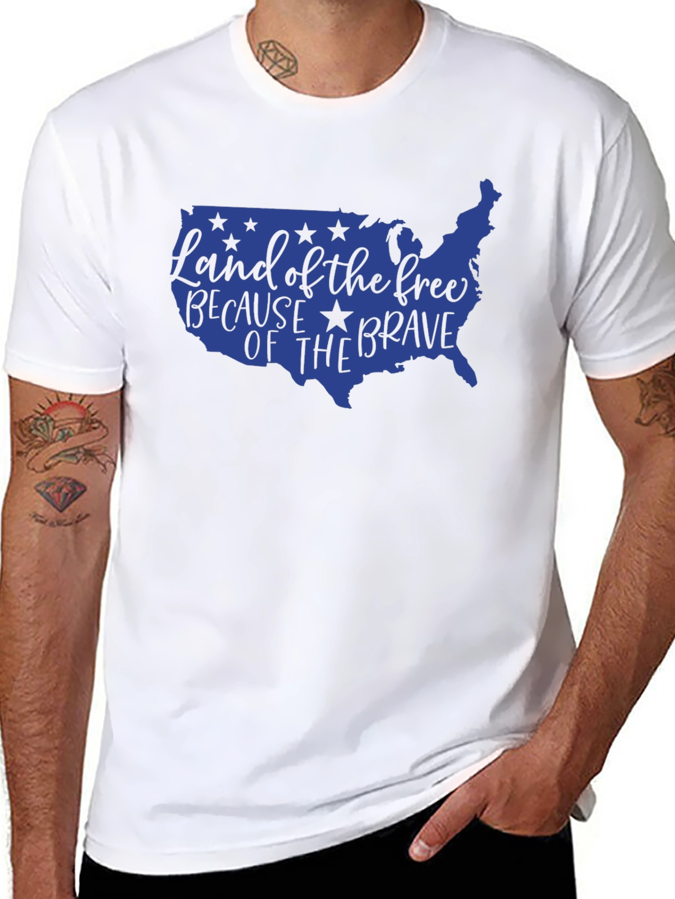 USA Land of the Free Graphic Tee