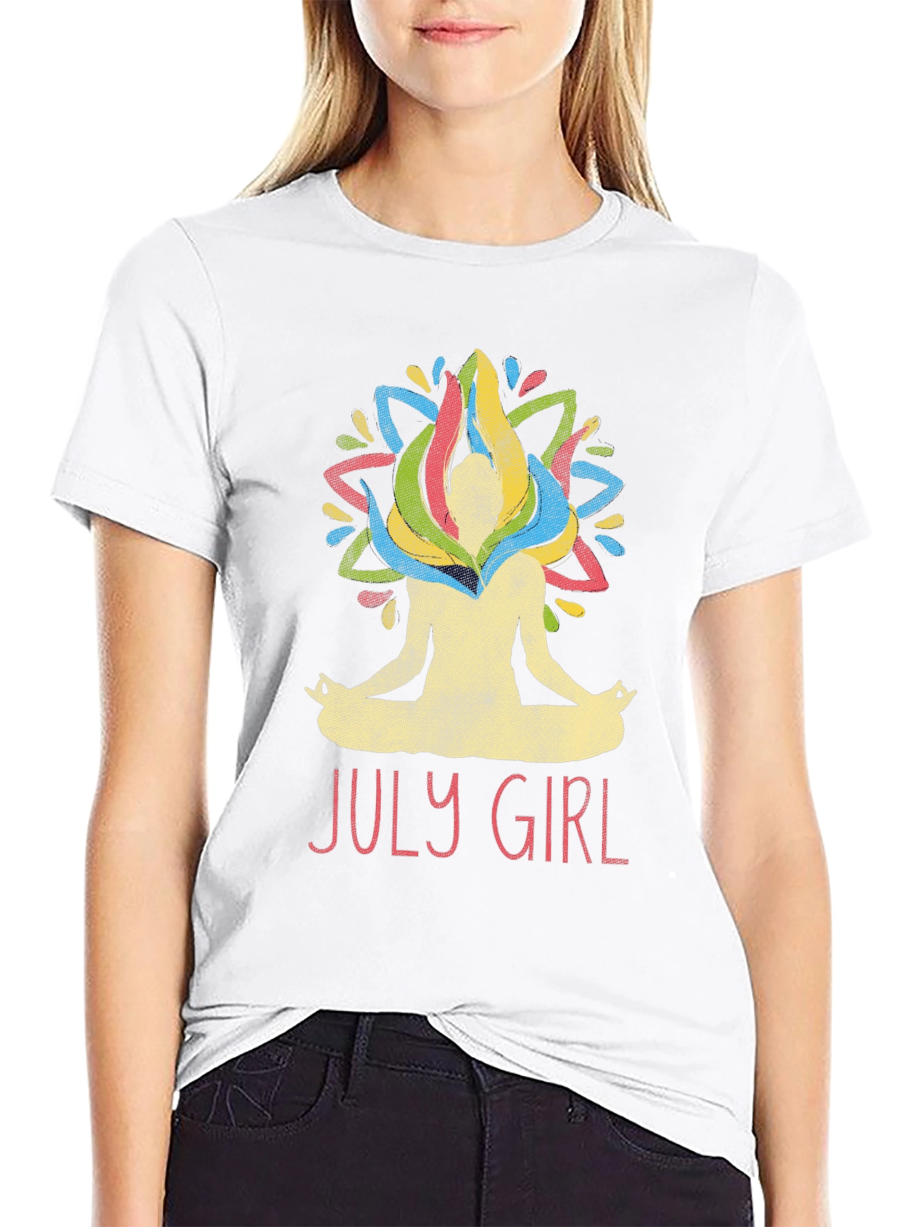July Girl Yoga Graphic Tee
