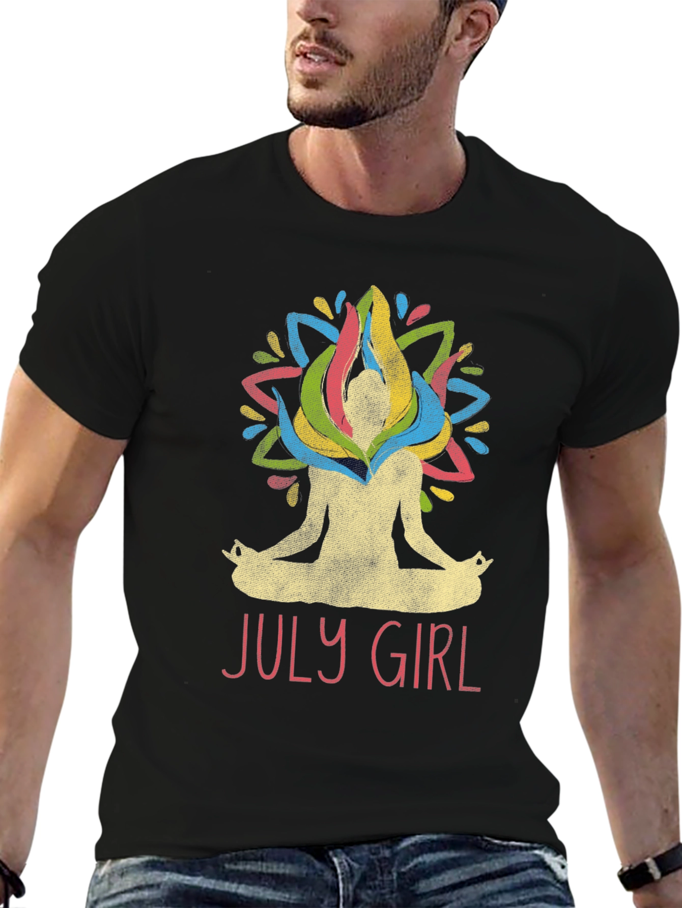 July Girl Yoga Graphic Tee