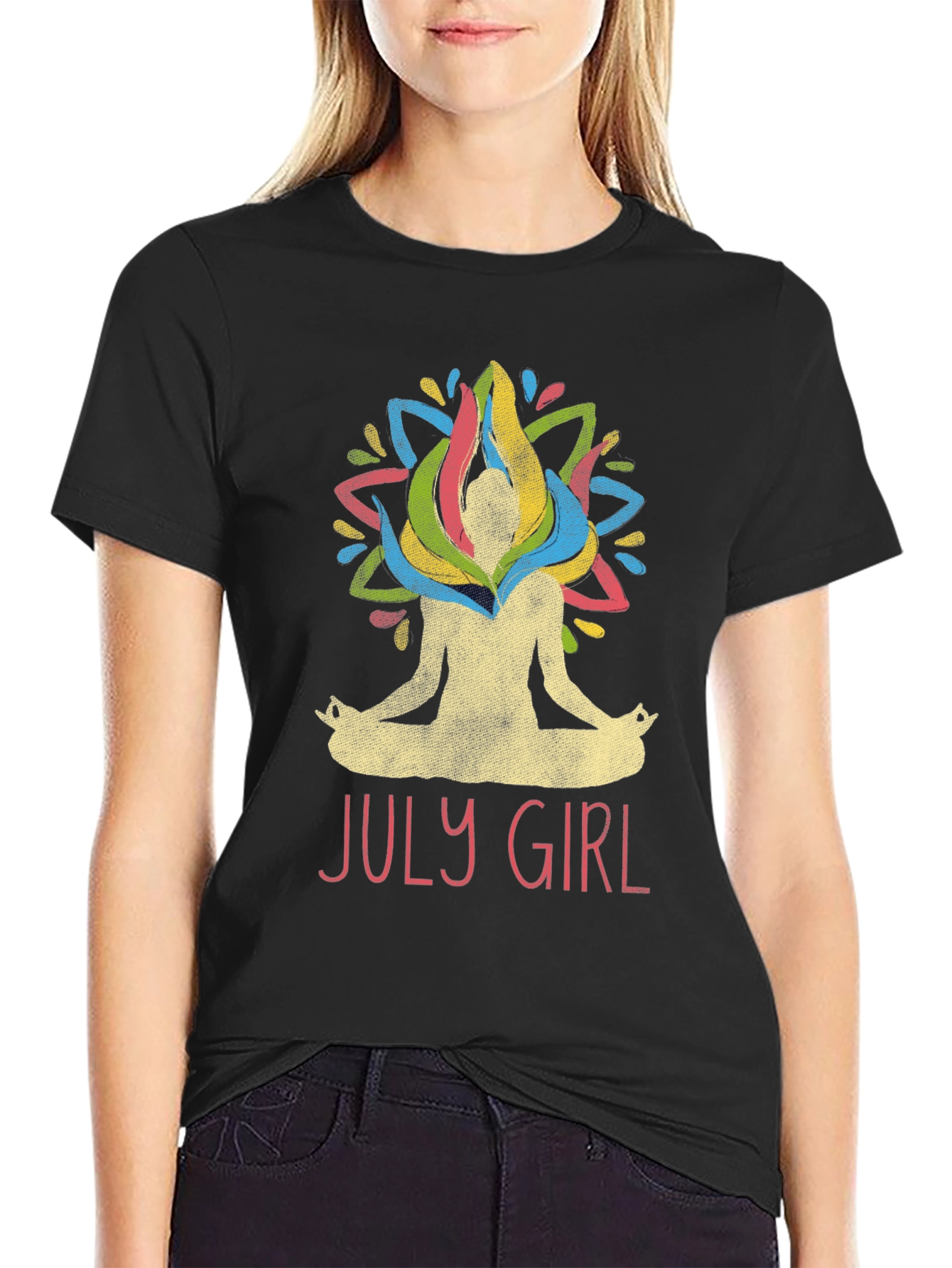 July Girl Yoga Graphic Tee